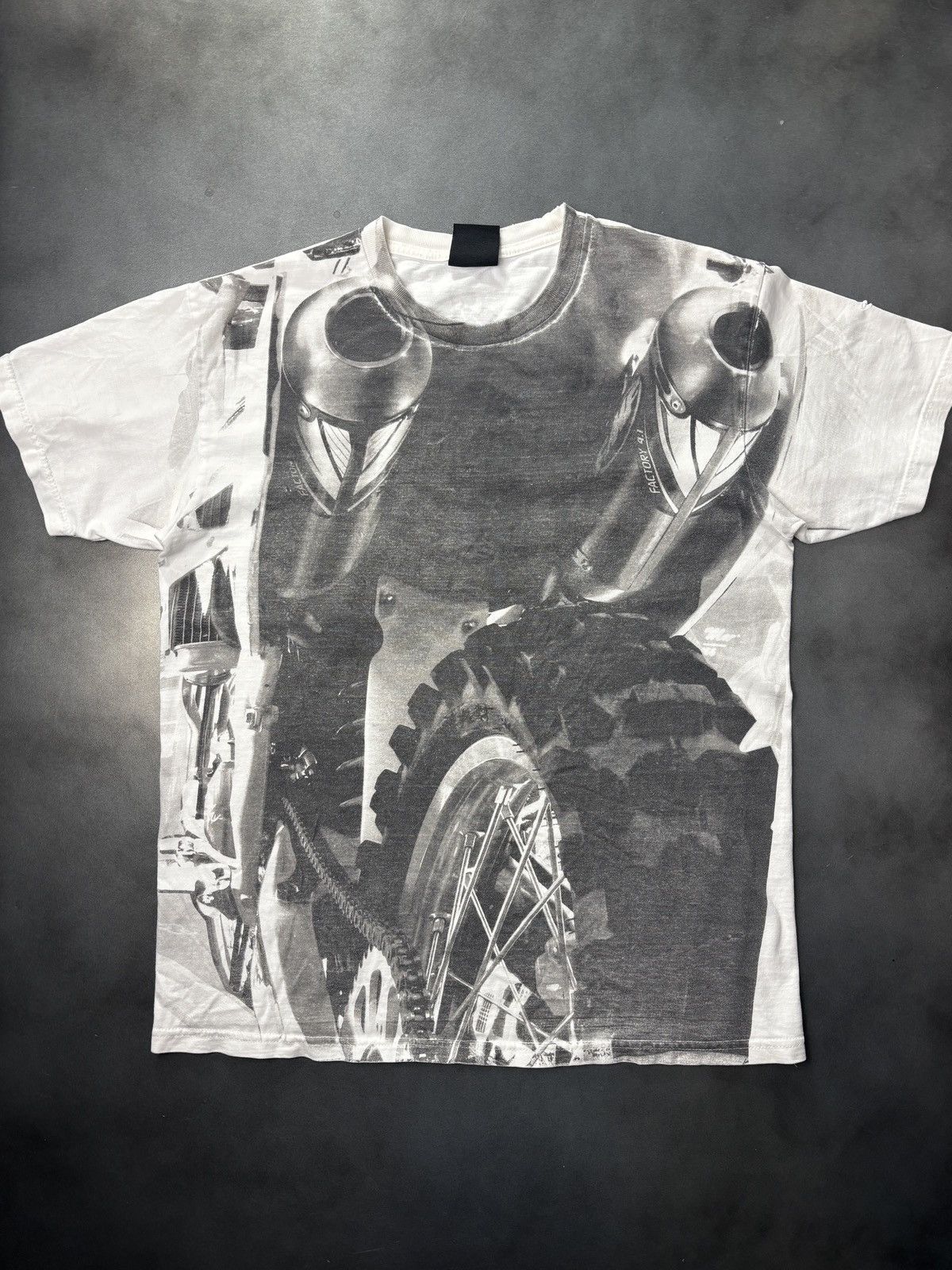 Fox Racing Y2K FMF Apparel All Over Print Moto Tee Shirt ALP 2000s Bike Size US S / EU 44-46 / 1 - 12 Thumbnail