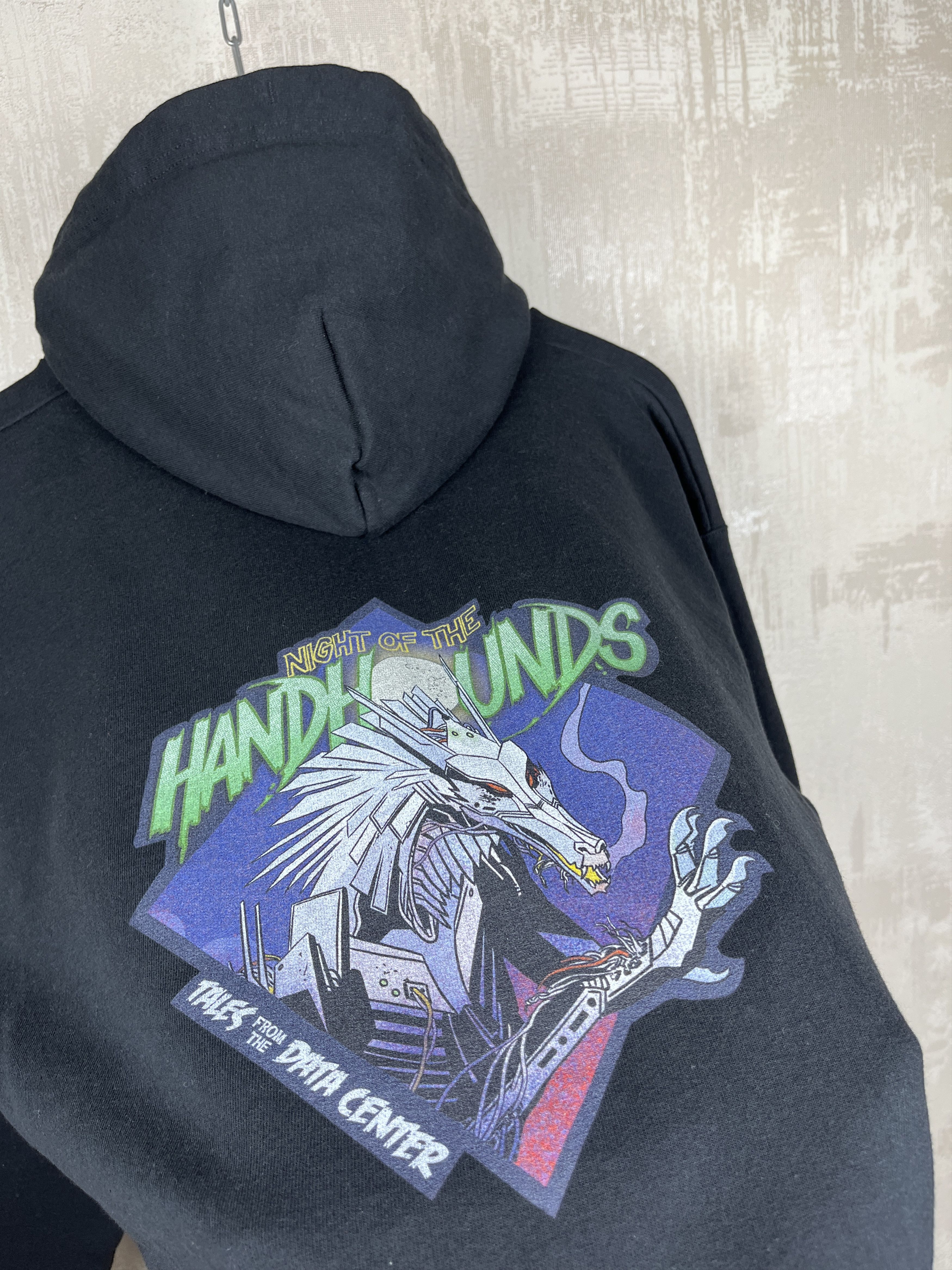 Hanes Vintage Night of the Handhounds Mecha Dragon Zip Hoodie Size US M / EU 48-50 / 2 - 4 Thumbnail