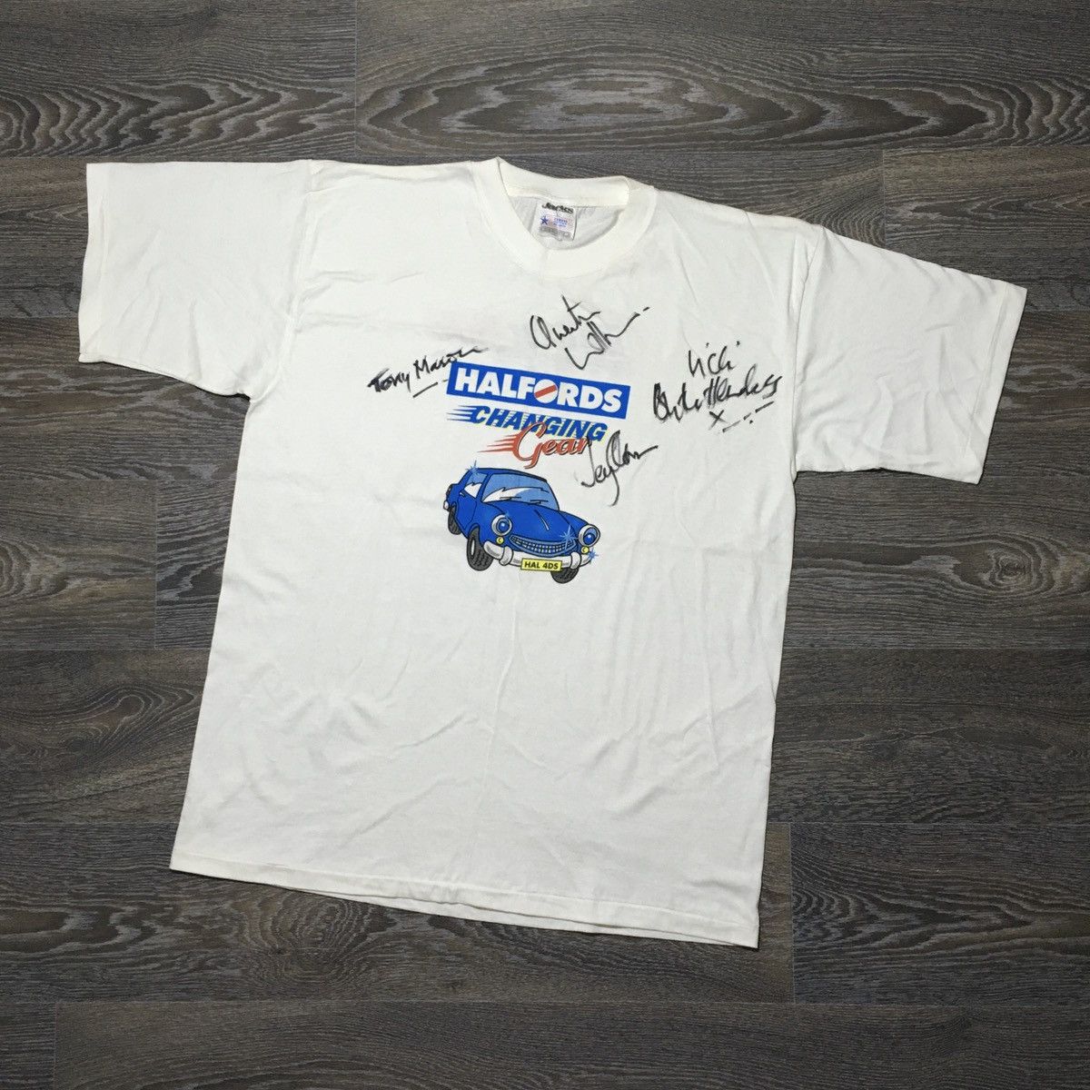Vintage TOP GEAR BBC Live Show Silverstone May 1998 Signed T-shirt Size US L / EU 52-54 / 3 - 1 Thumbnail