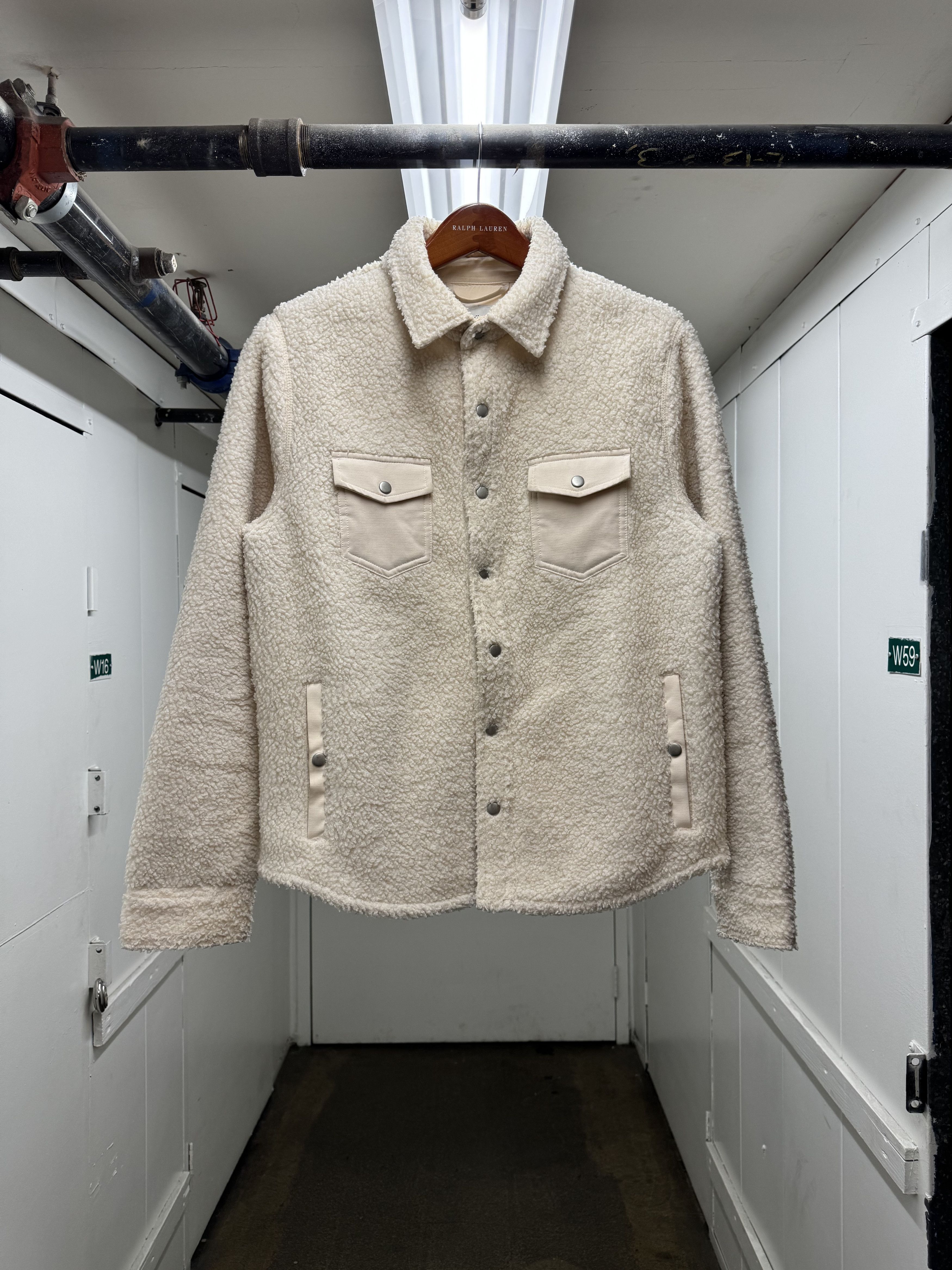 Other Goodfellow and Co Faux Shearling Fleece Cream Shirt Jacket Size US M / EU 48-50 / 2 - 1 Thumbnail