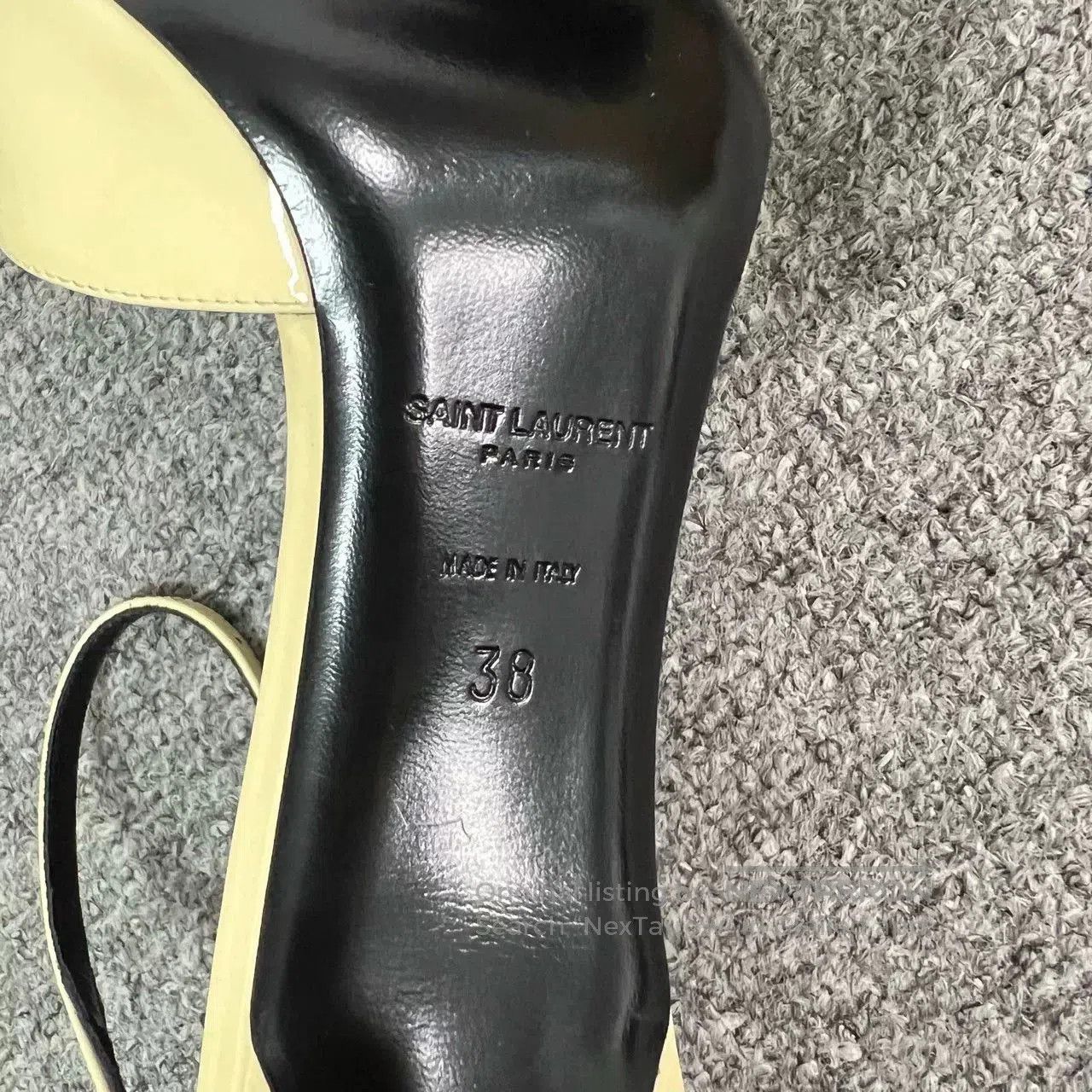 Saint Laurent Paris YSL Black High Heels Size 38/37.5. Size US 7 / IT 37 - 4 Thumbnail