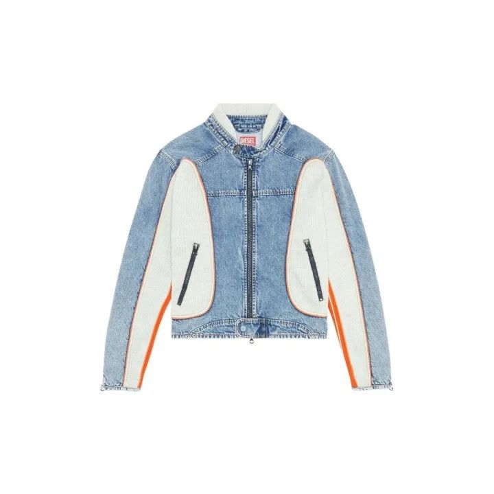 Diesel Diesel Logo Patch Zip Jacket for Men 0079 Size US S / EU 44-46 / 1 - 1 Thumbnail