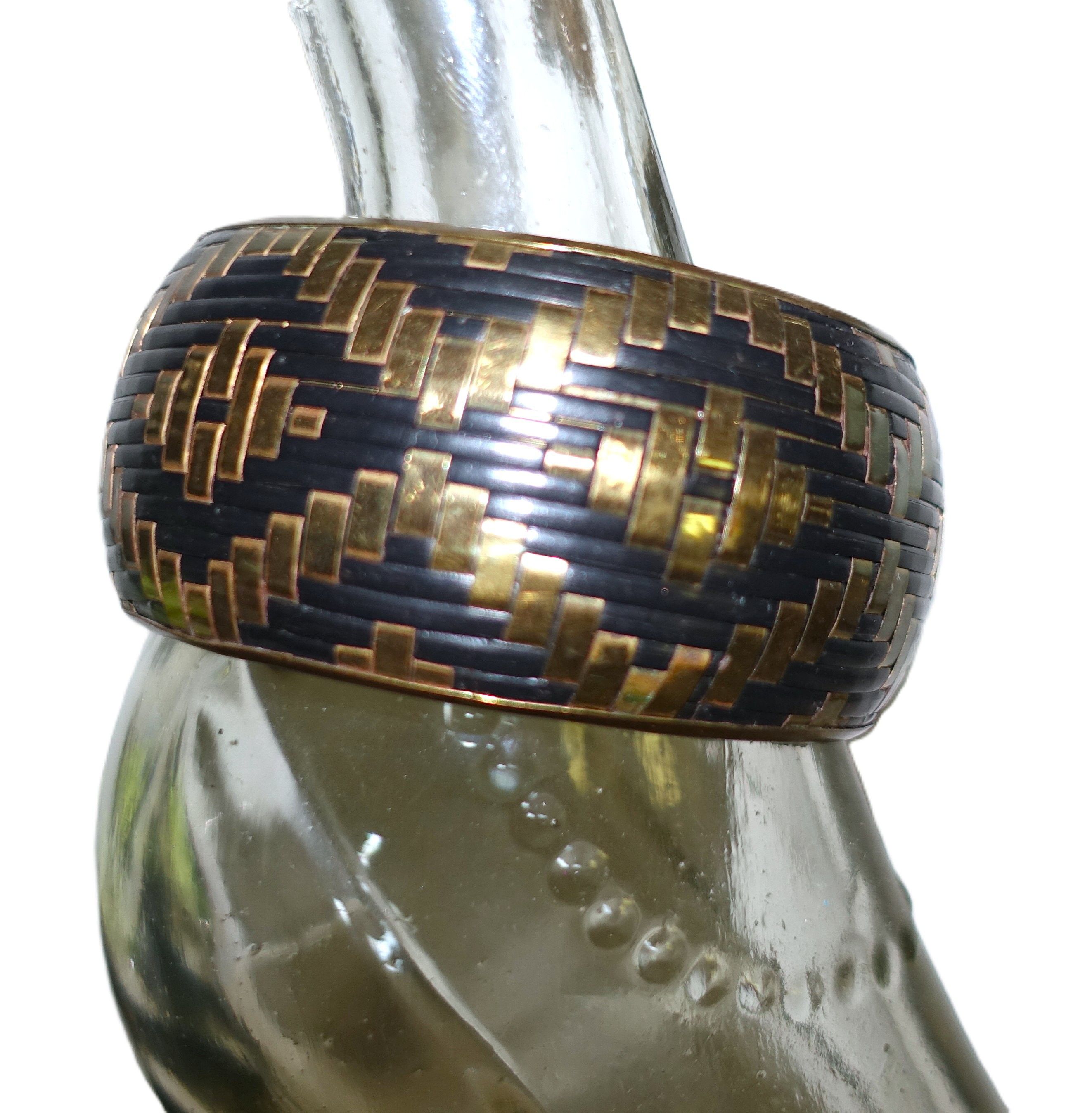 Other Brass Black Bangle Bracelet Size ONE SIZE - 1 Thumbnail