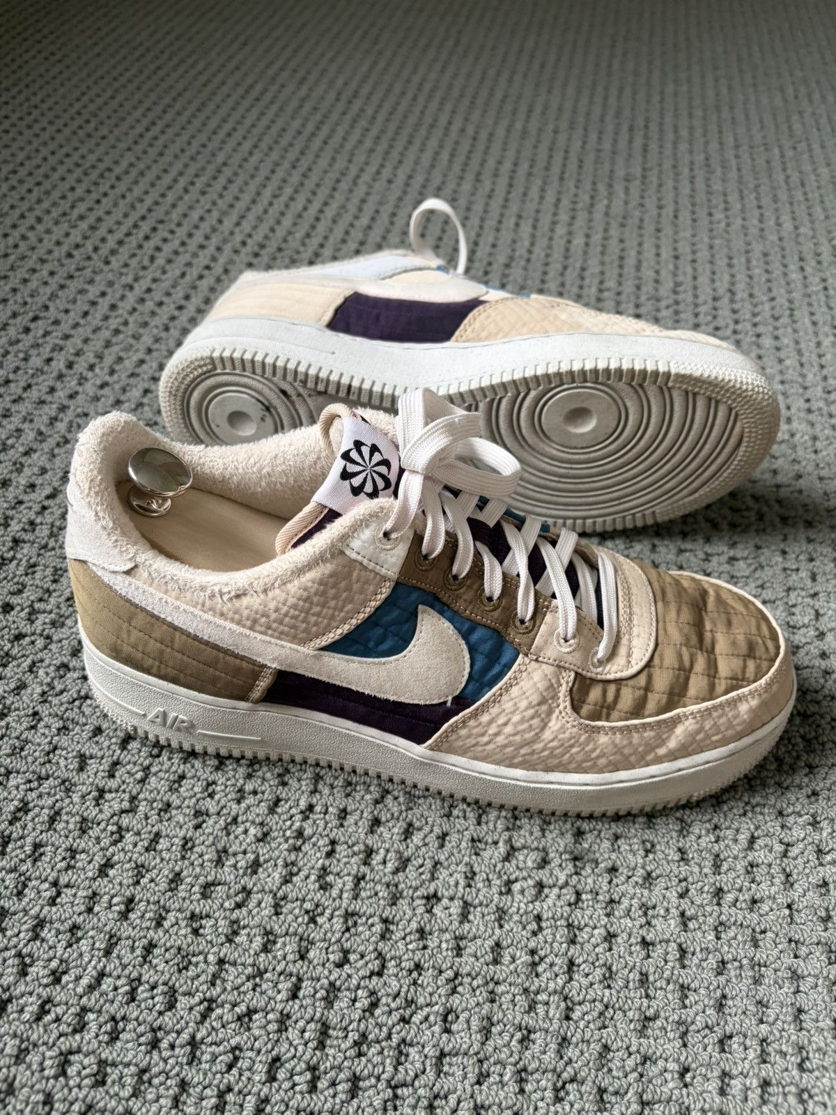 Nike Nike Air Force toasties multi beiges worn 1 week. Excellent Size US 10 / EU 43 - 2 Thumbnail