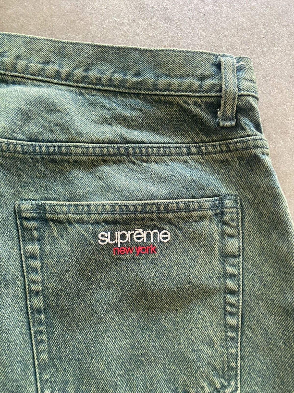 Supreme Supreme Baggy Denim Short SS23 Green Size US 36 / EU 52 - 7 Thumbnail