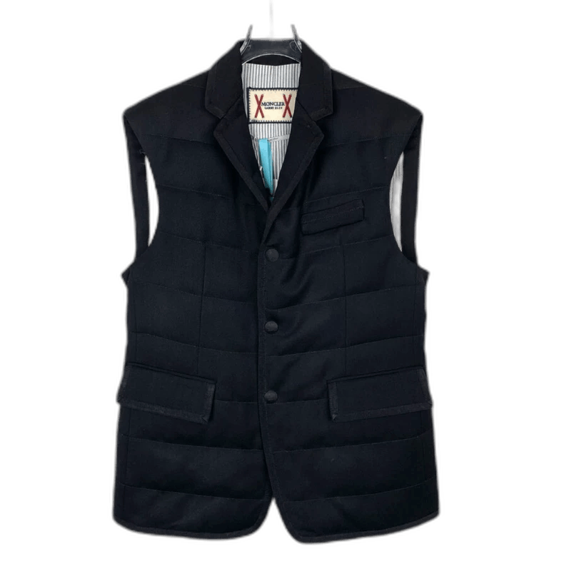 Moncler Moncler Black Quilted Vest with Collar Size XS / US 0-2 / IT 36-38 - 1 Thumbnail