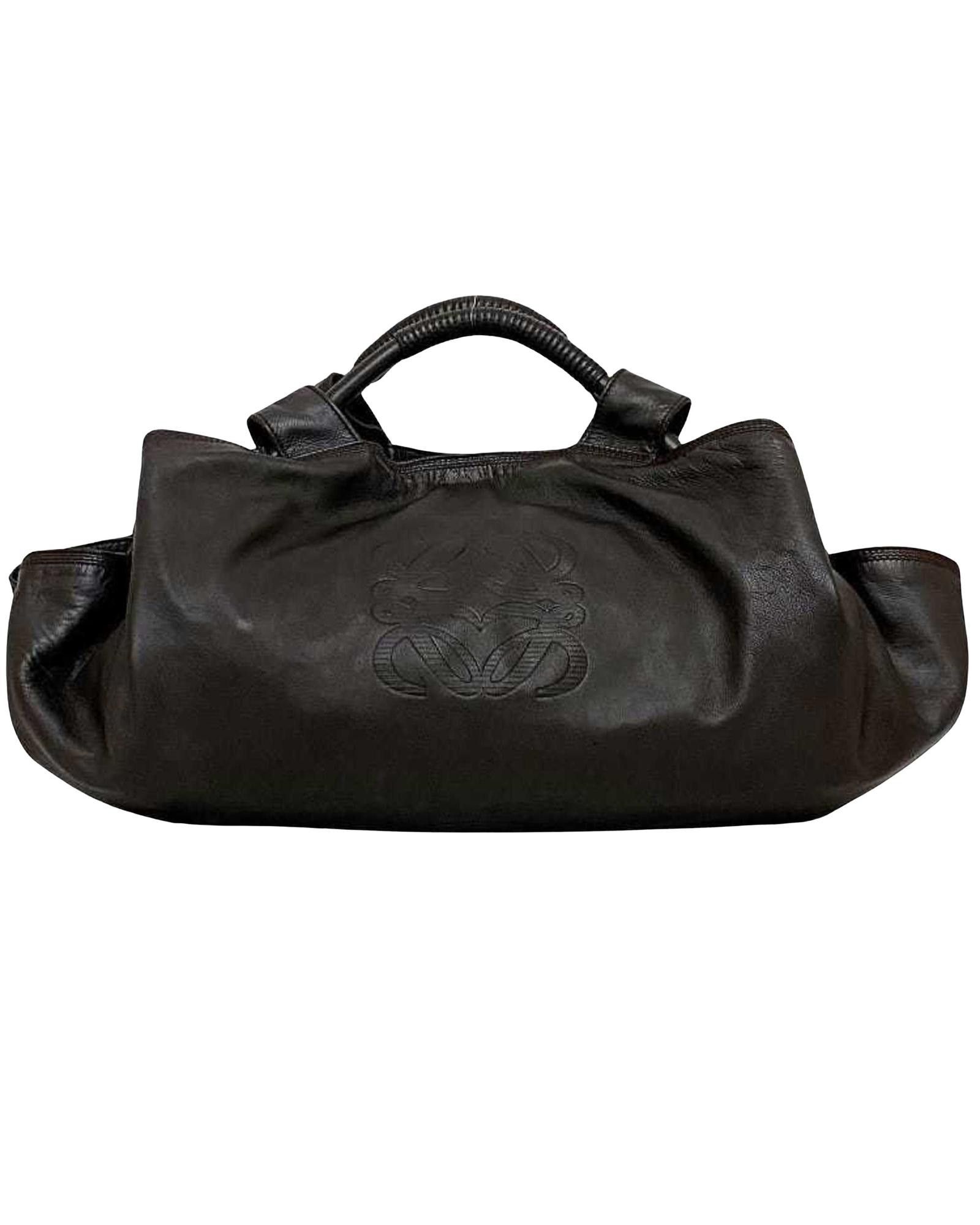 image of Loewe Luxury Brown Nappa Leather Tote Bag, Women's