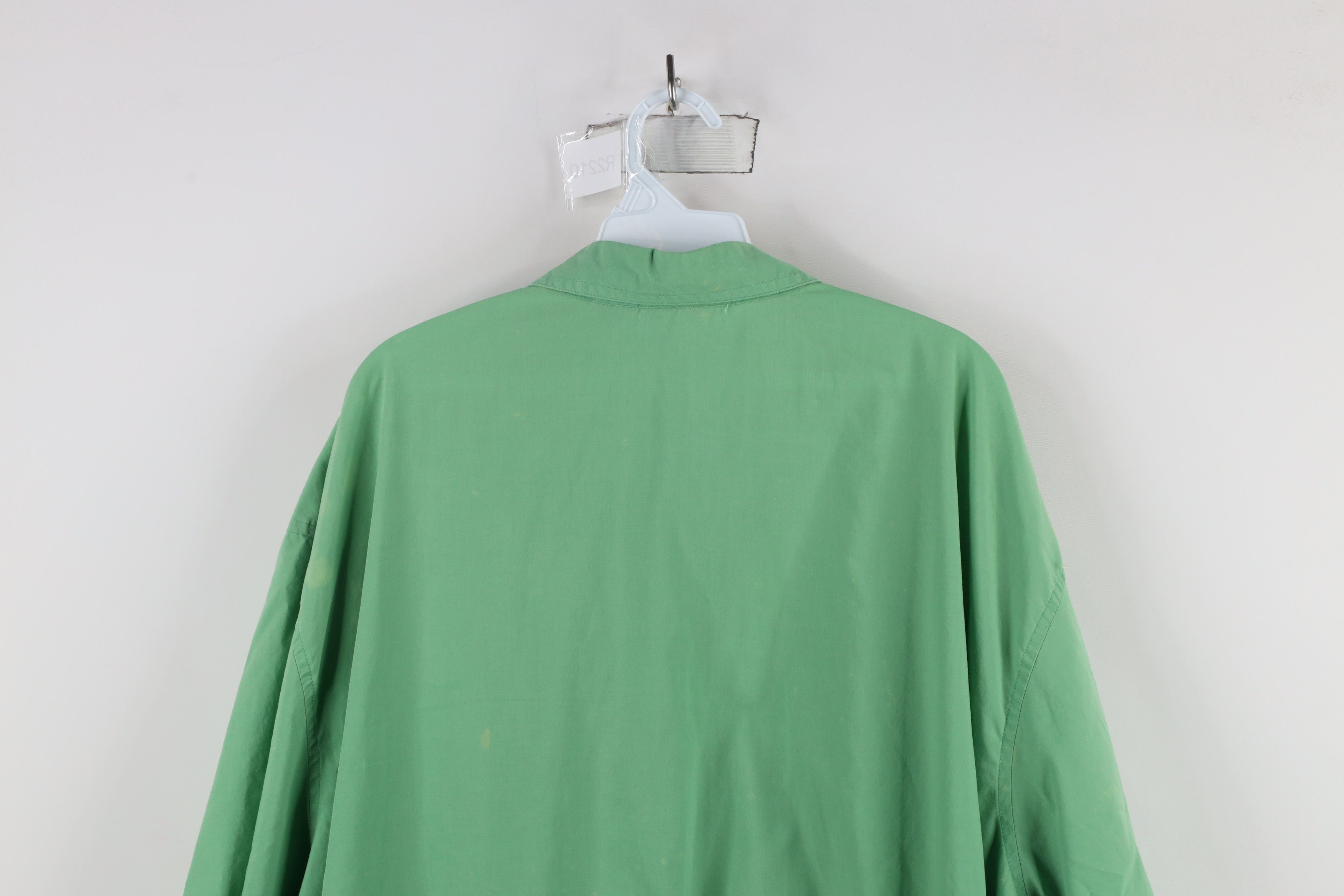 Vintage Vintage 90s Streetwear Panel Pullover Polo Shirt Green Size US XXL / EU 58 / 5 - 15 Thumbnail