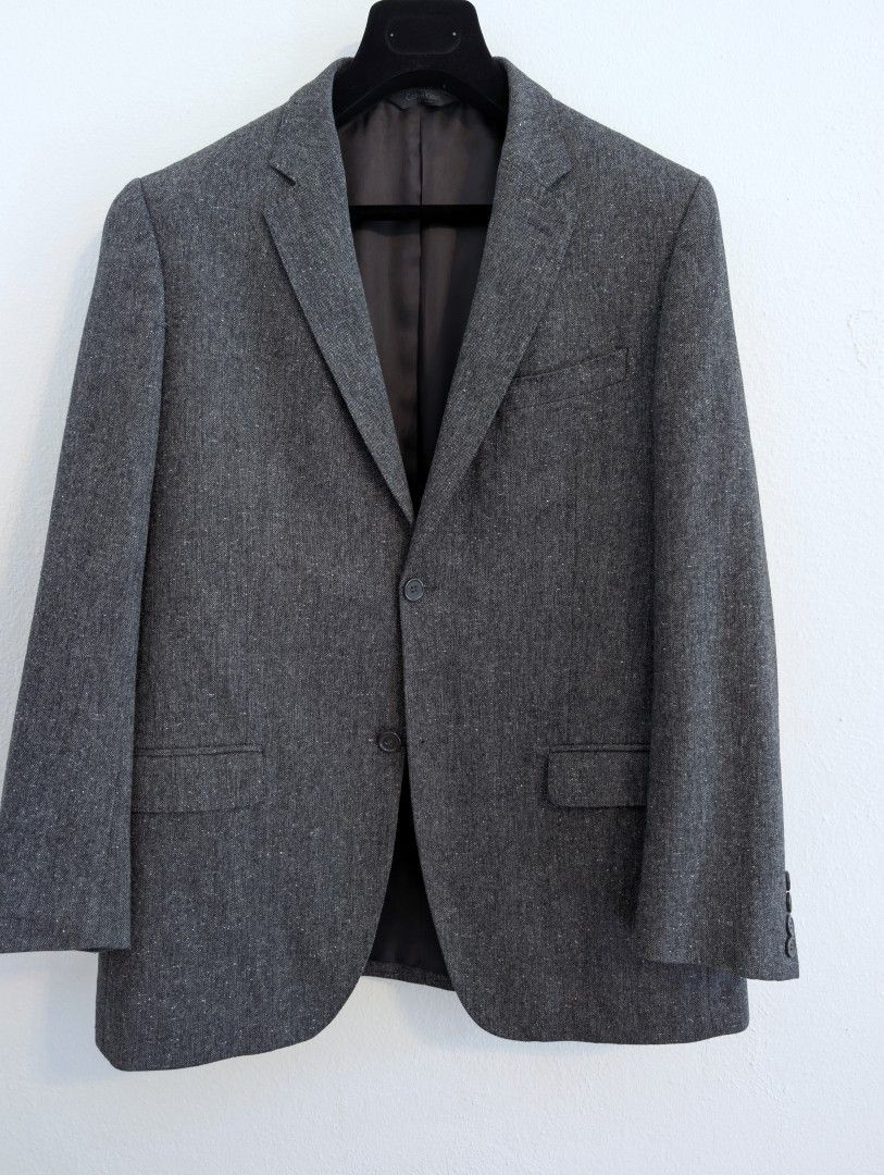 Calvin Klein Calvin Klein Collection Sport Jacket, Grey Tweed 40R Size 40R - 1 Thumbnail