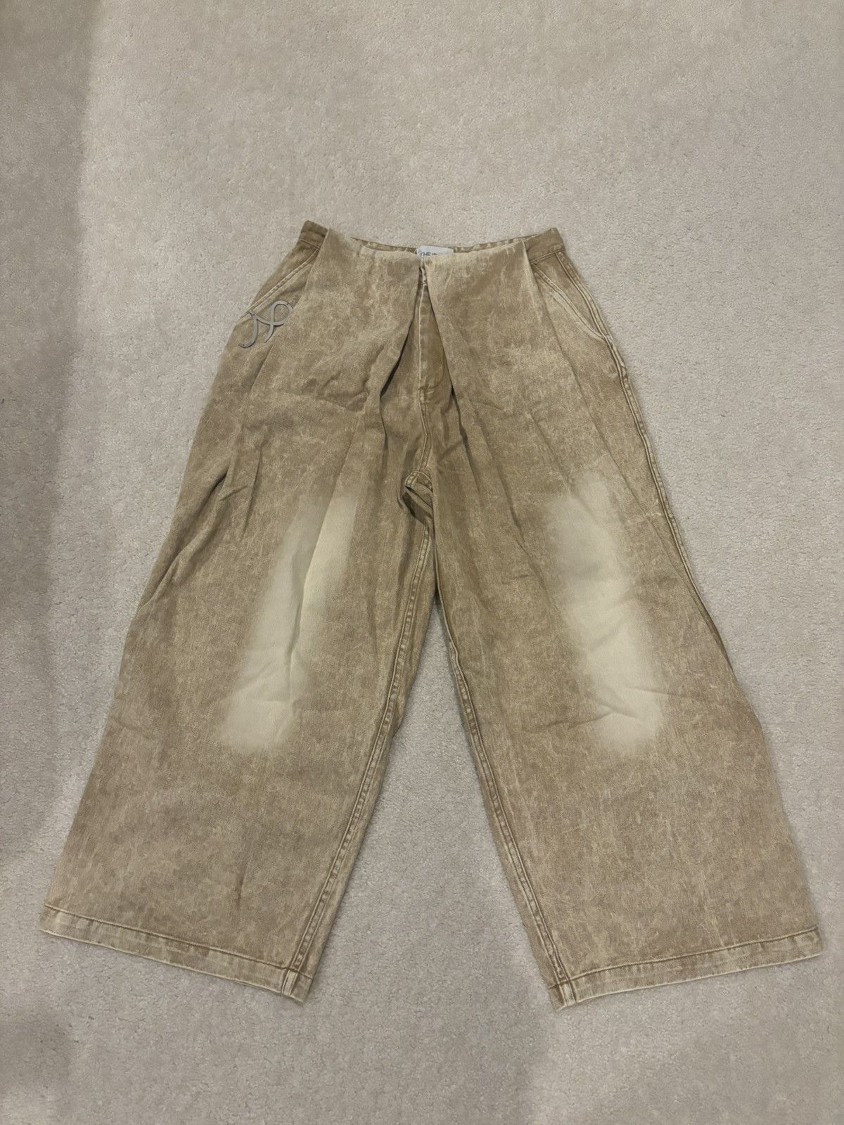 Vintage The Idiot Baggy Sand Wash Denim Size US 32 / EU 48 - 1 Thumbnail