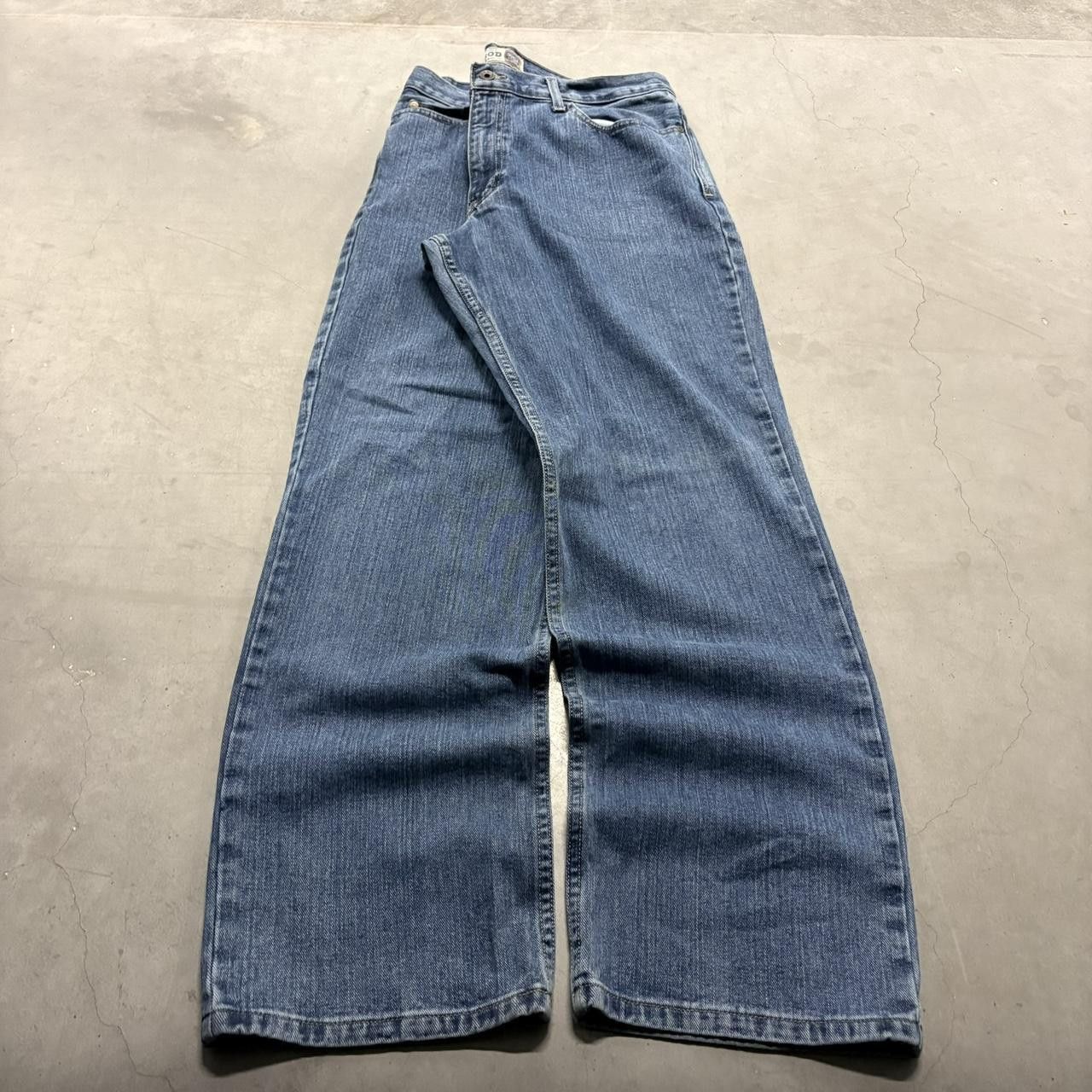 Vintage Crazy Vintage Y2K/2000s Dark Wash Skater Style workwear Denim Jeans! Size US 36 / EU 52 - 3 Thumbnail