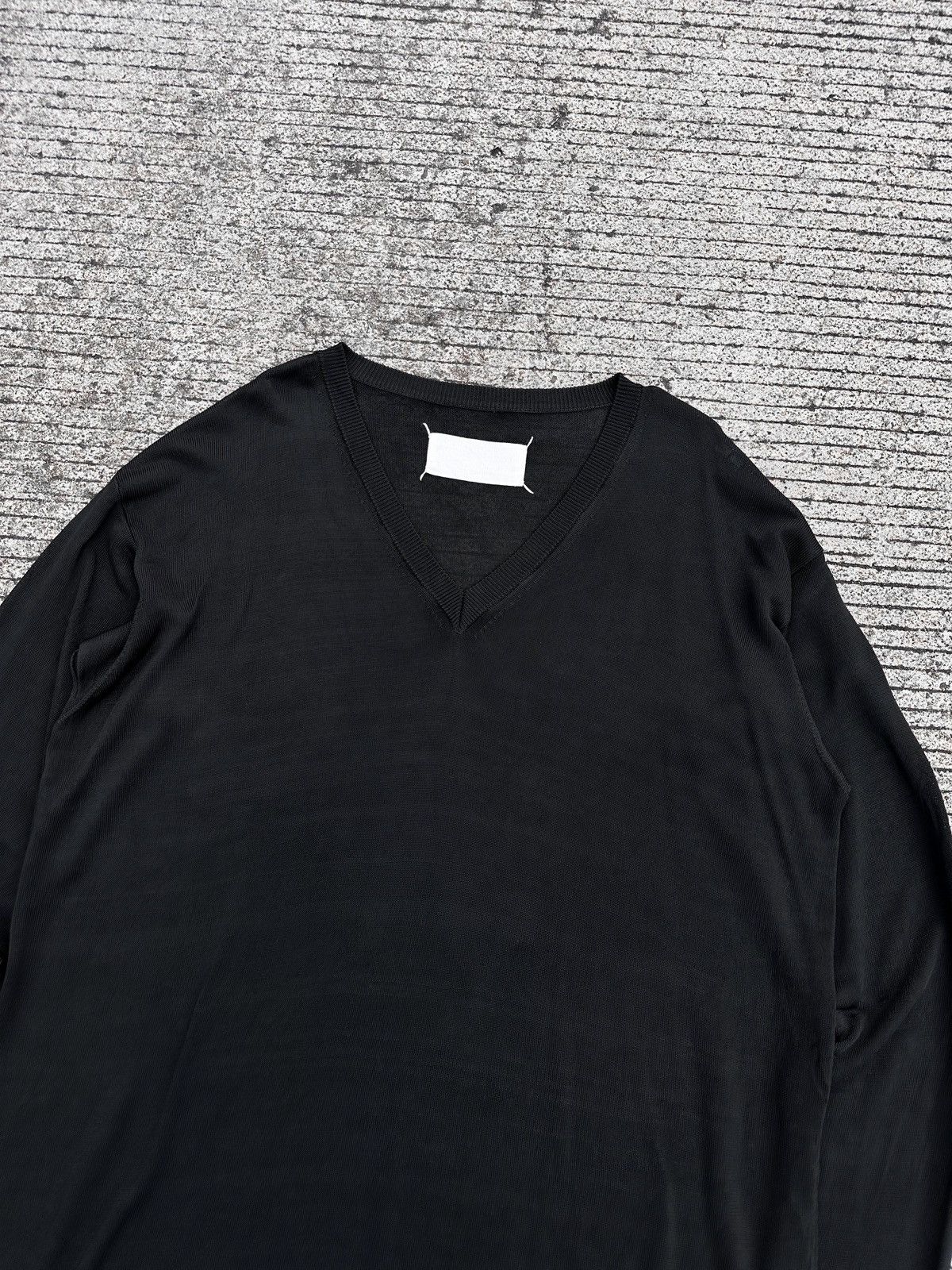 Maison Margiela Maison Margiela "Miss Deanna" Black Viscose Rayon Shirts Size US L / EU 52-54 / 3 - 8 Thumbnail