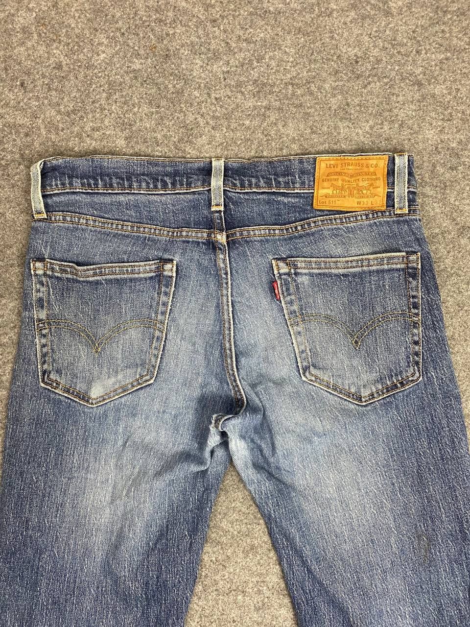 Levi's levis 511 premium big E distressed denim Size US 33 - 3 Thumbnail