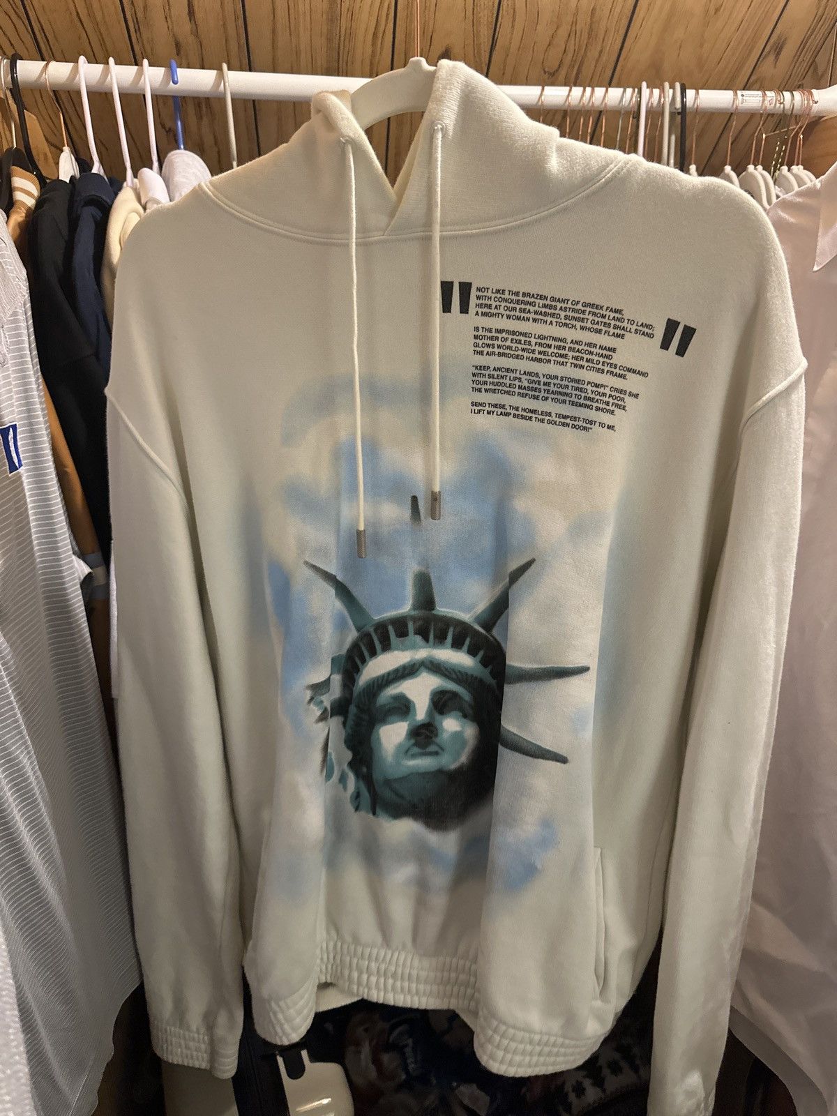 Off White Statue Of Liberty Off-white Statue Of Liberty Hoodie