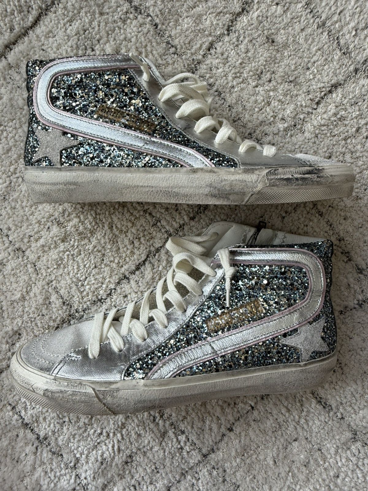 Golden Goose Glitter Slide