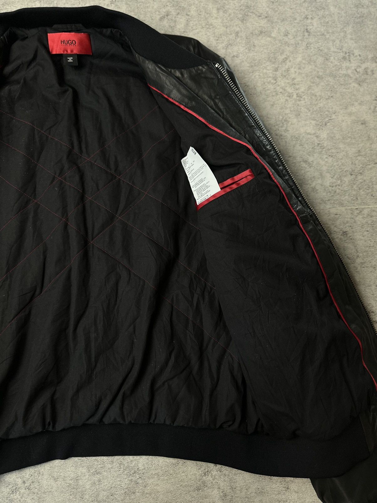 Hugo Boss Hugo Boss Red Tag Aviator Leather Jacket Size US XL / EU 56 / 4 - 9 Thumbnail