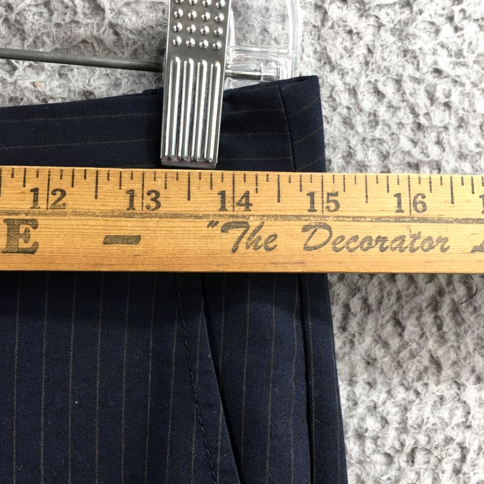 Banana Republic Banana Republic Dress Pants Womens 0 Blue Pinstriped Mid Rise Zip Fly Casual Dress Pants Womens Regular Blue Pinstriped 0 Size 25" / US 0 / IT 36 - 5 Thumbnail