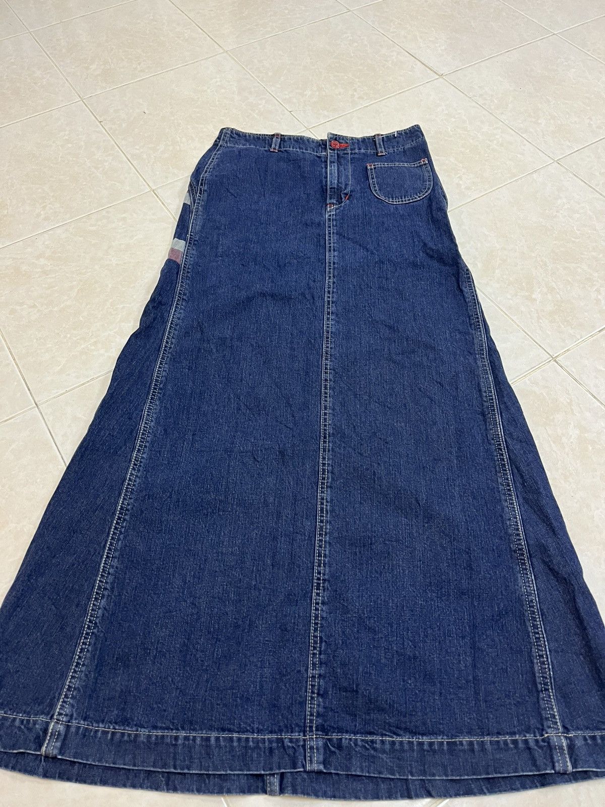 Hysteric Glamour Super Rare Vintage Hysteric Glamour Maxi Jeans Skirt Size 28" / US 6 / IT 42 - 1 Thumbnail
