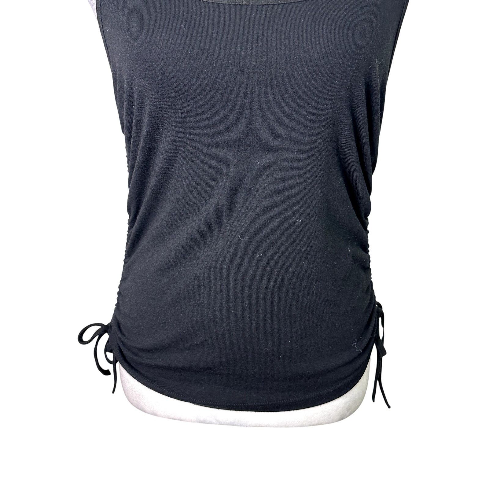 Other 4th & Reckless Annoushka Tank Top Ruched Side Black W L NWOT Size L / US 10 / IT 46 - 4 Thumbnail