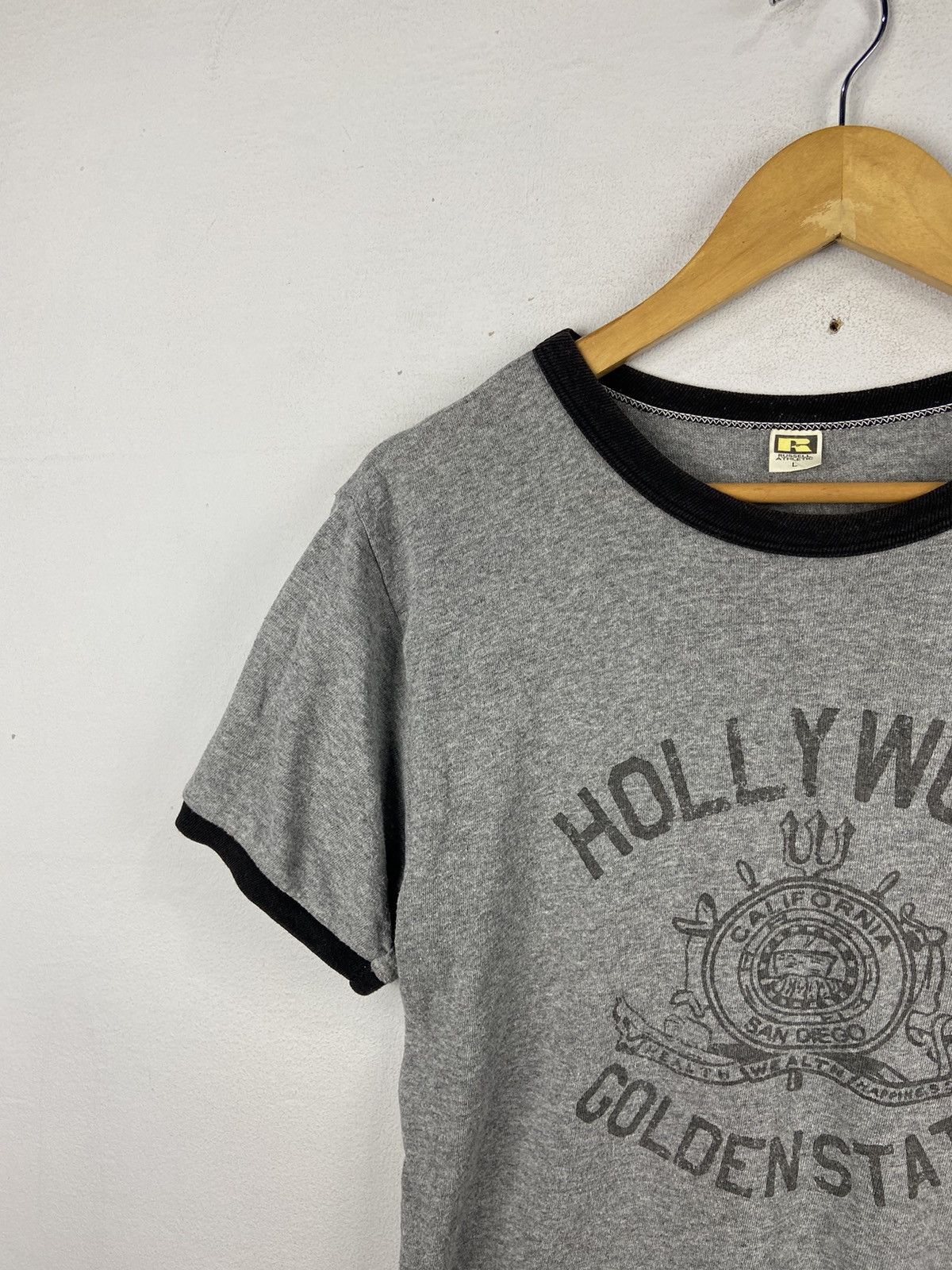 Other × Russell Athletic × Vintage ❤️SEND OFFER ❤️ 60s REPRO RUSSELL HOLLYWOOD GOLDEN STATE Size US L / EU 52-54 / 3 - 2 Thumbnail