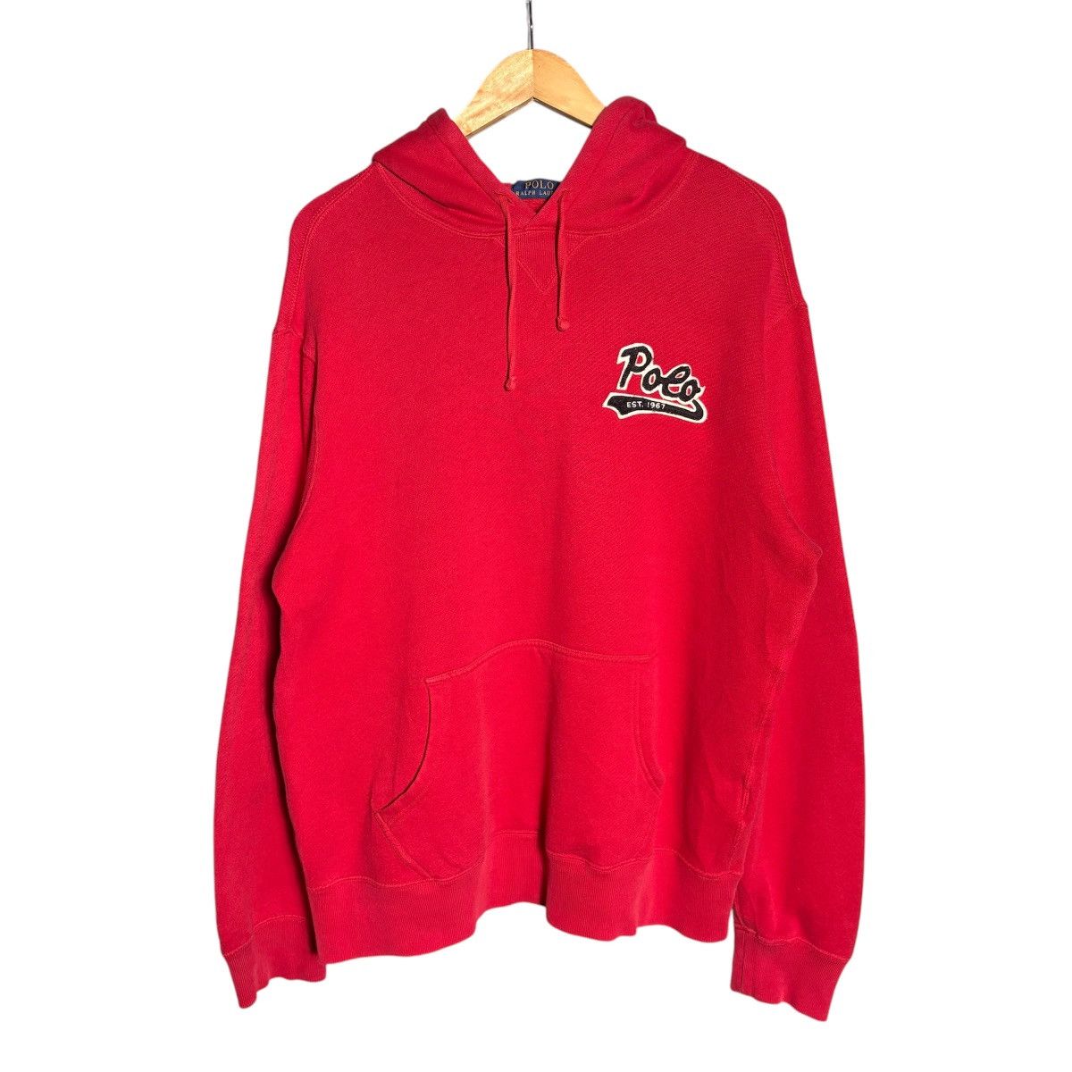 Polo Ralph Lauren × Vintage Vintage Polo Ralph Lauren Embroidery Logo Pullover Hoodie Size US L / EU 52-54 / 3 - 1 Thumbnail