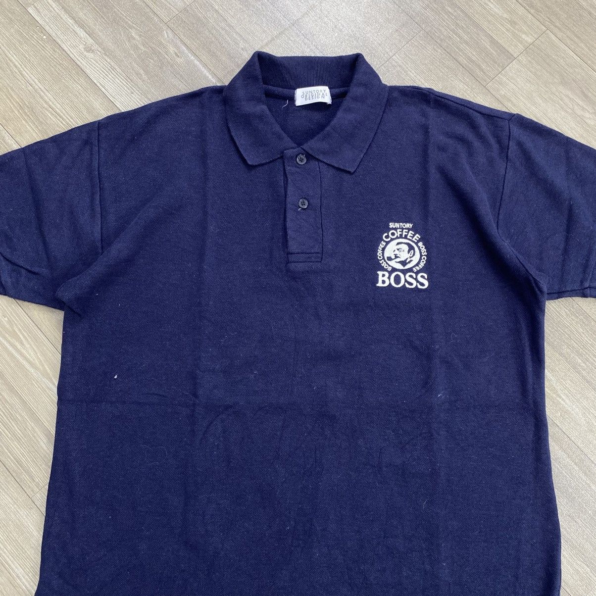 Japanese Brand 1990s Vintage Suntory Coffee Boss Embroidered Polo Shirt Size US XL / EU 56 / 4 - 2 Thumbnail