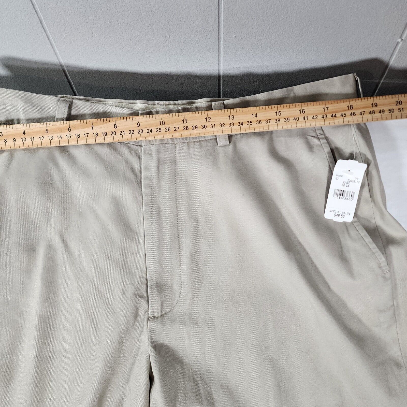 Brooks Brothers NWT Brooks Brothers 346 Pants Men 38x34 Beige Cotton Pleated Size US 38 / EU 54 - 8 Thumbnail