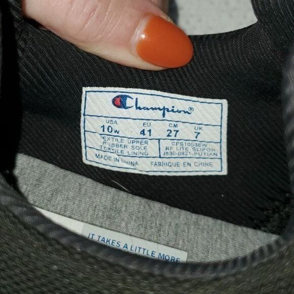 Champion Champion Step & Flex Slipon Black Athletic Sz. 10 Shoes Snea Size US 10 / EU 43 - 11 Thumbnail