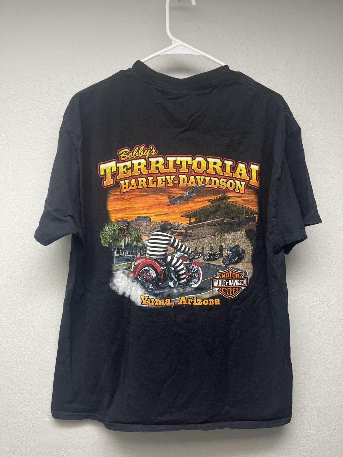 Harley Davidson Harley Davidson Reaper Smoking w/ Poker Card Graphic Tshirt Size US L / EU 52-54 / 3 - 4 Thumbnail