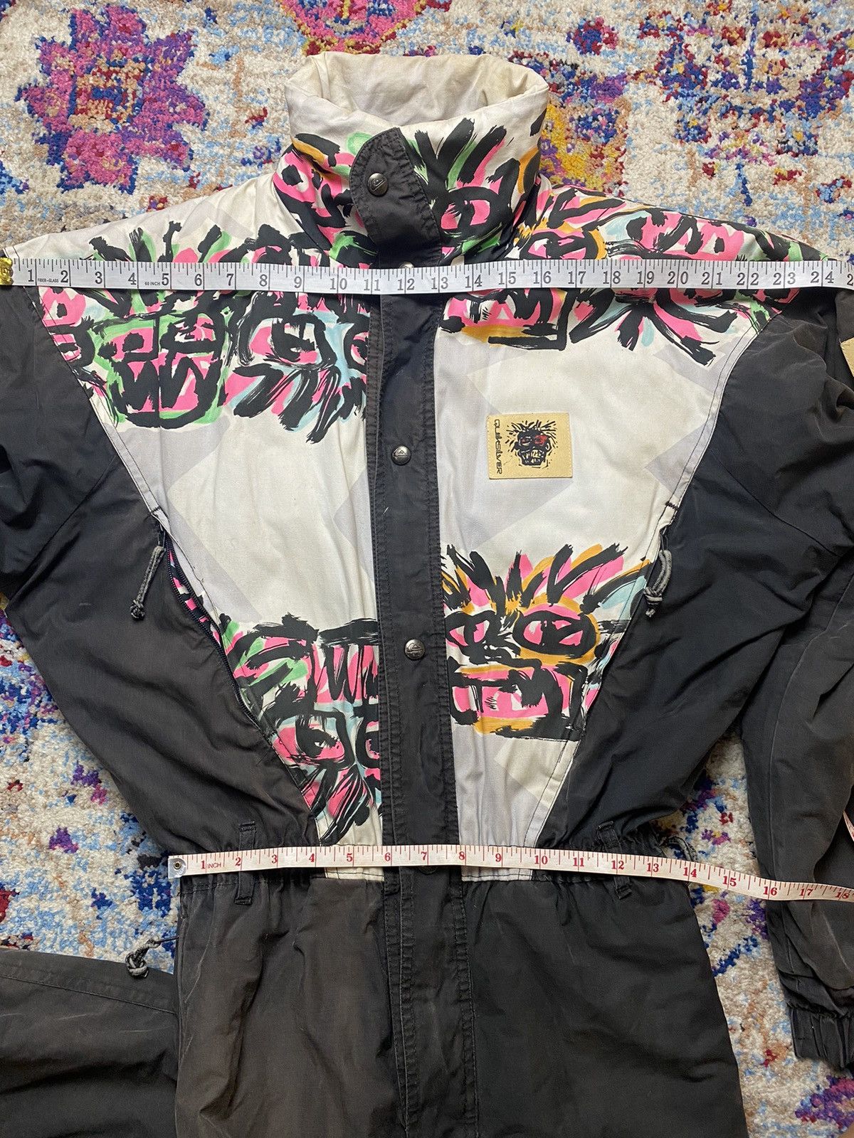 Quiksilver × Vintage VINTAGE QUIKSILVER CLASSIC FACE TRIBE SKI JUMPSUIT Size US 30 / EU 46 - 12 Thumbnail