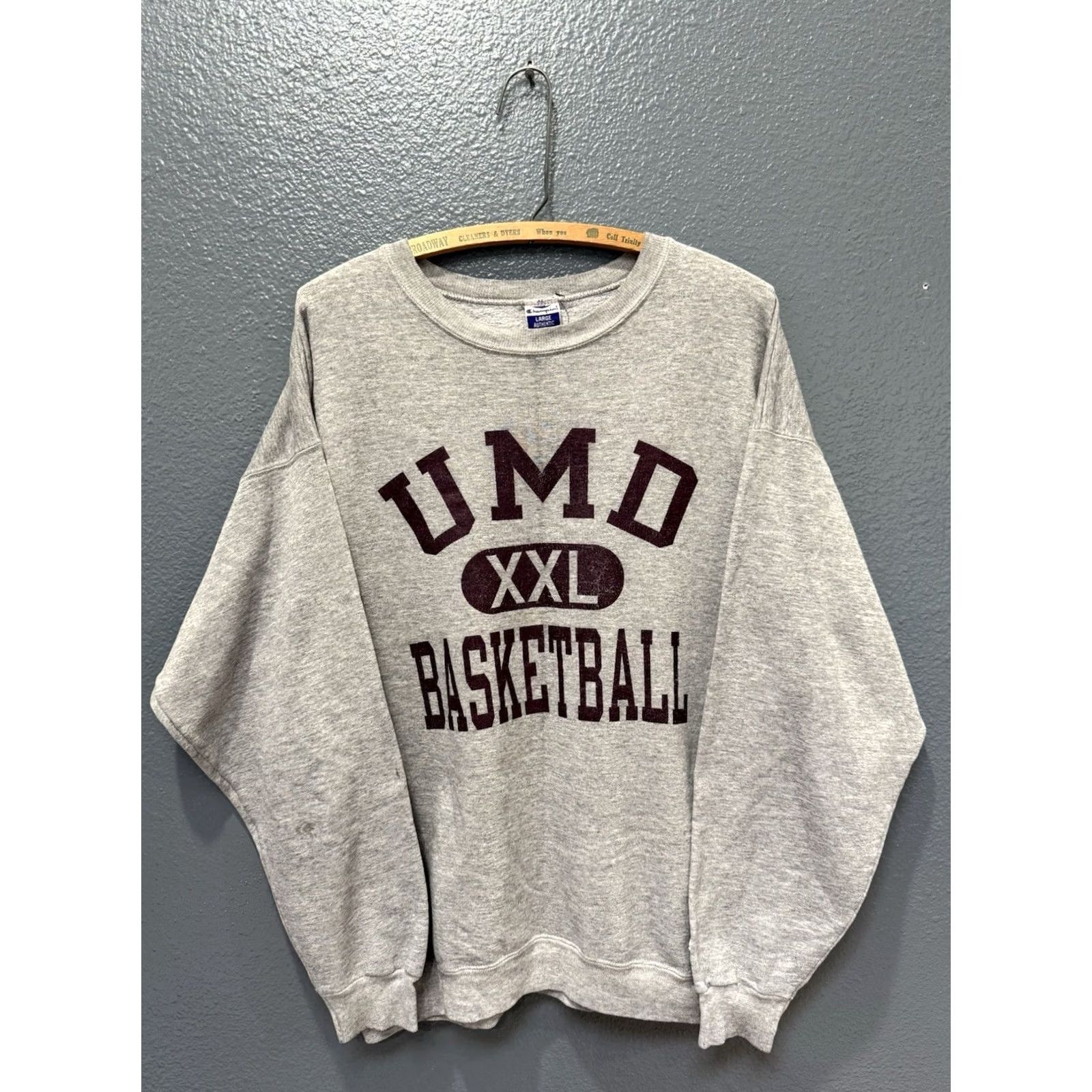 Champion VINTAGE 90s Champion Sweatshirt Basketball Gray L Men’s Pullover Large Shirt Size US L / EU 52-54 / 3 - 3 Thumbnail