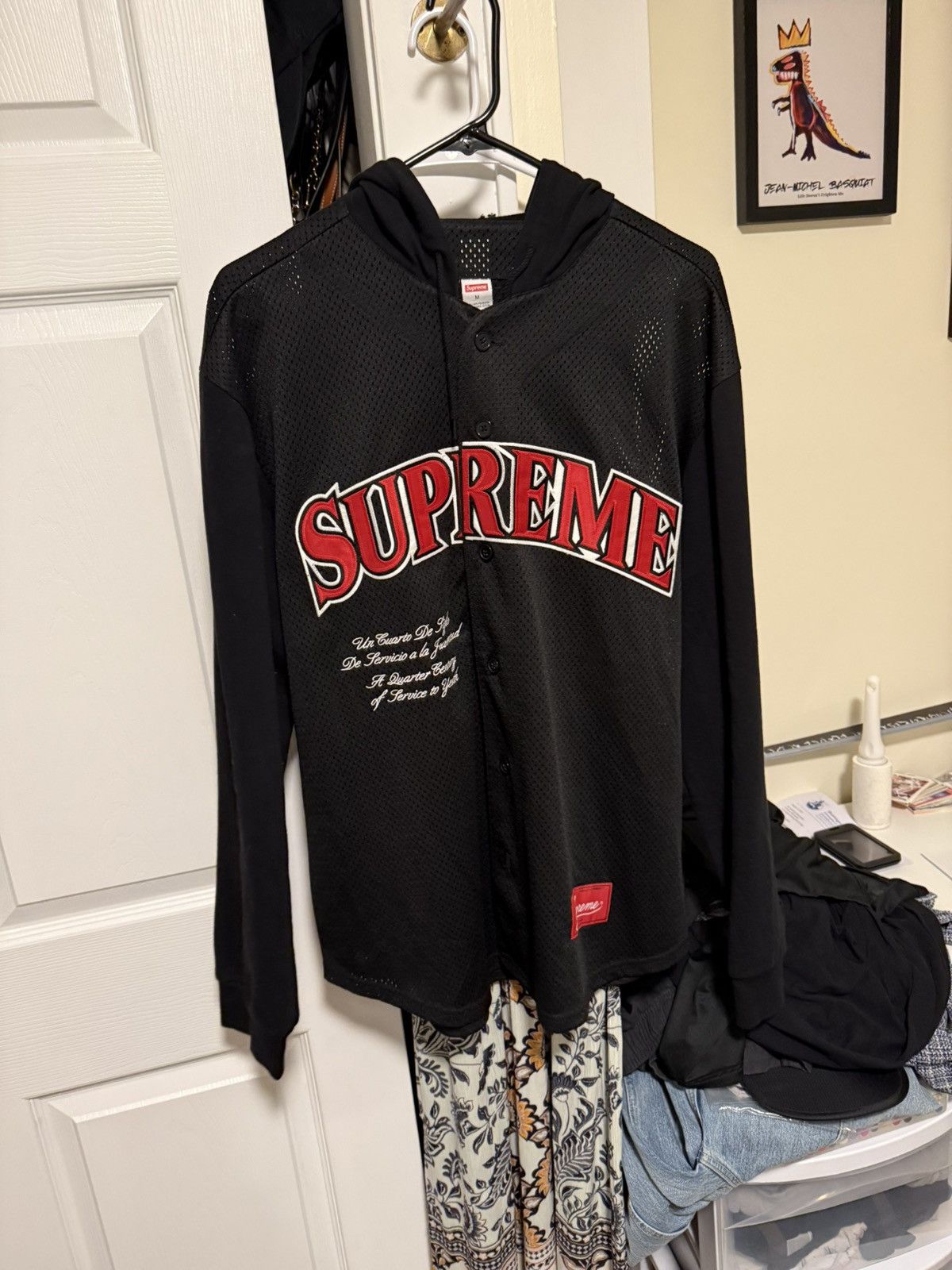 Supreme Mesh Baseball Shirt Supreme Ultrasuede Mesh Baseball