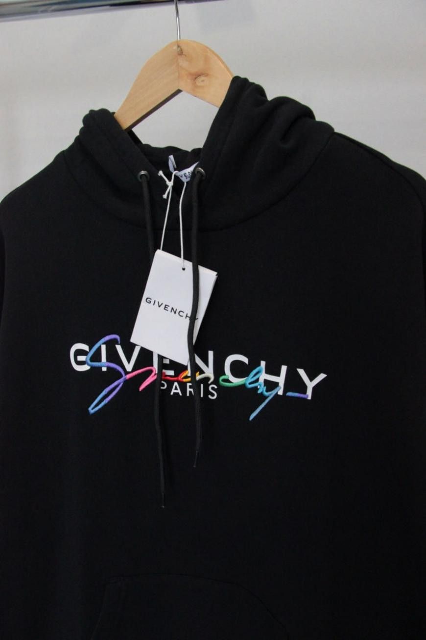 Givenchy Givenchy black rainbow hoodie Size US L / EU 52-54 / 3 - 2 Thumbnail