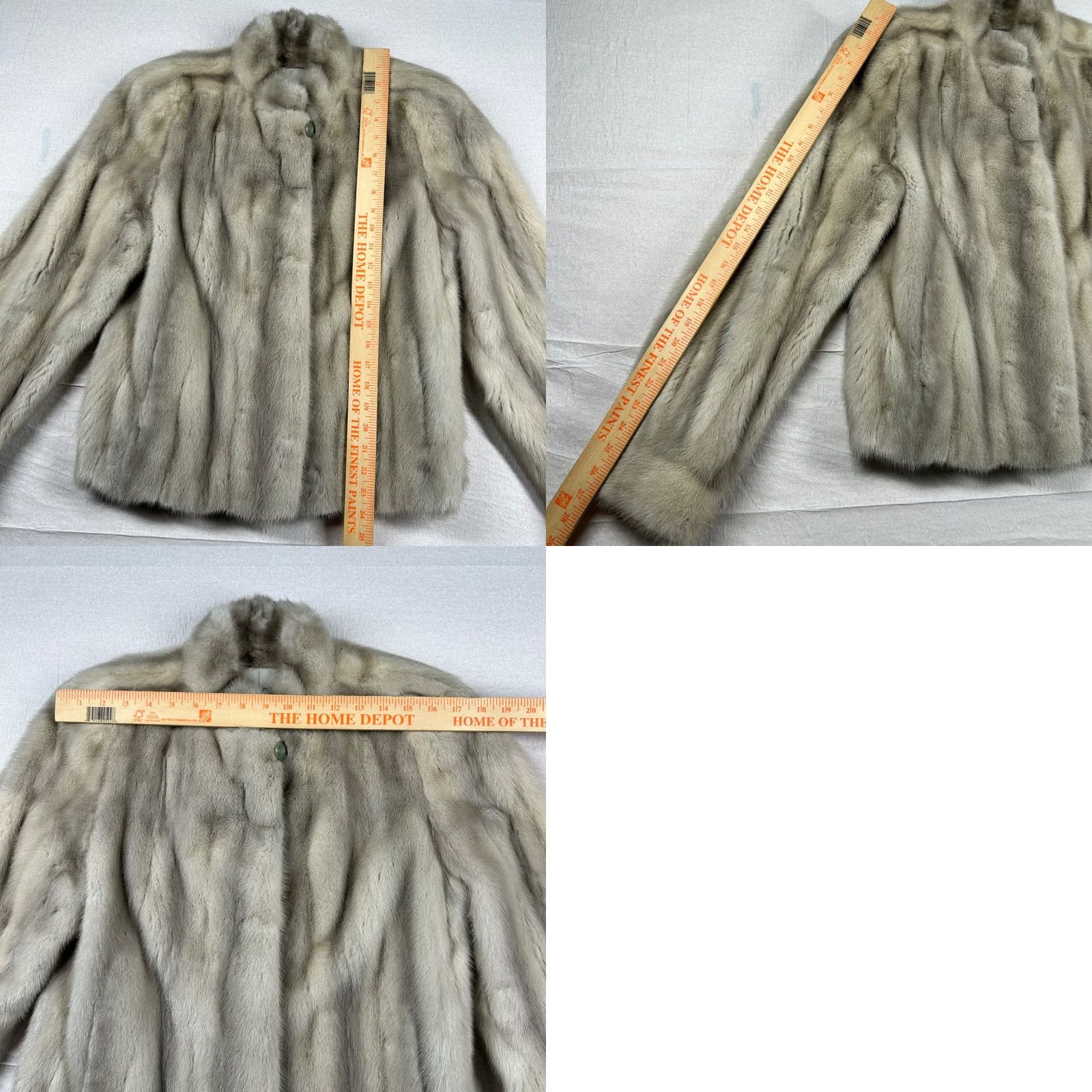 Vintage VINTAGE Christie Brothers Jacket Mink Gray Sapphire 80s Mob Lux S/M Size S / US 4 / IT 40 - 9 Thumbnail