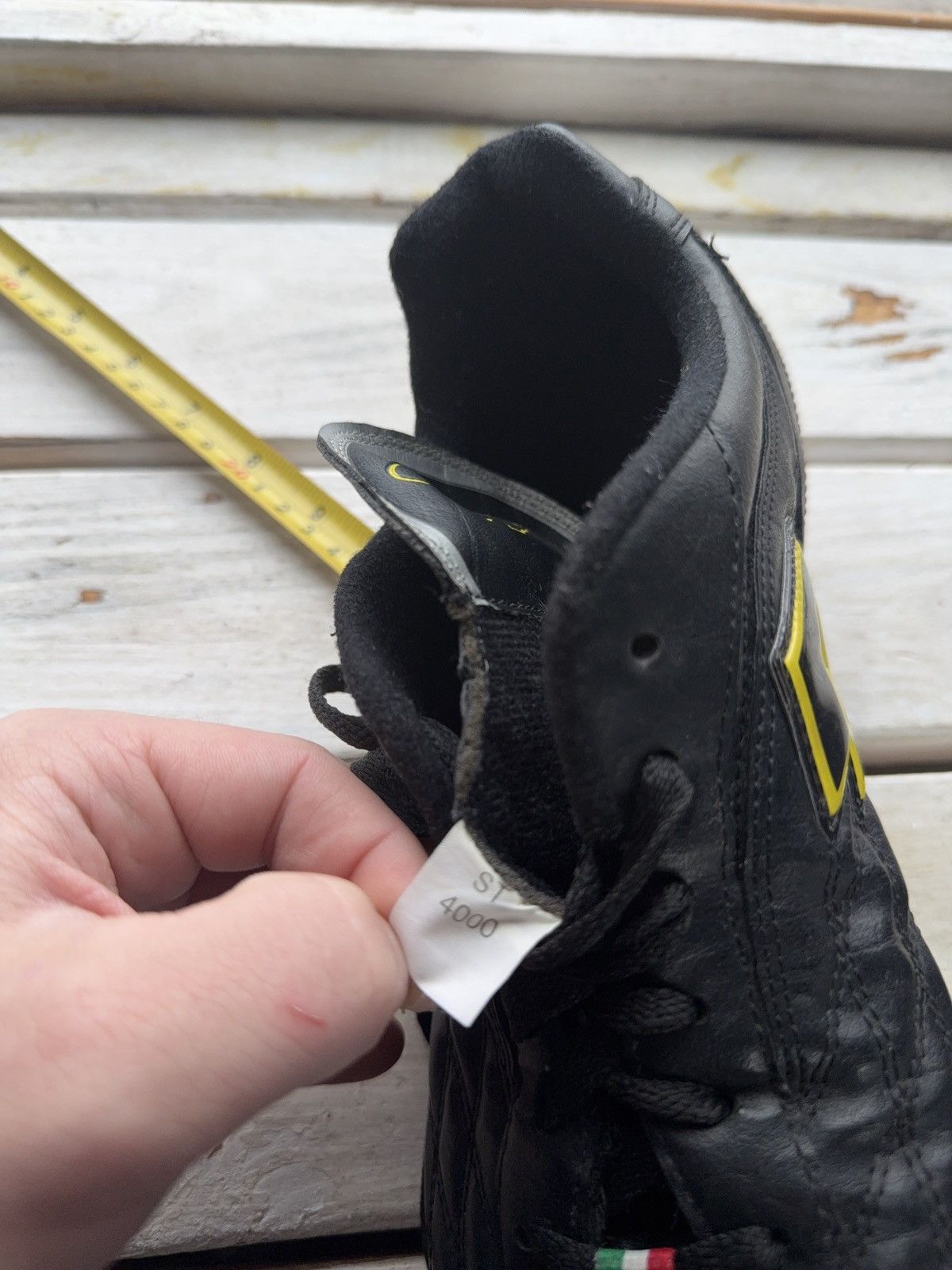Lotto Sport Vntg Lotto Stadio 4000 FG Soccer Cleats Black Yellow Italy Size US 11 / EU 44 - 20 Thumbnail