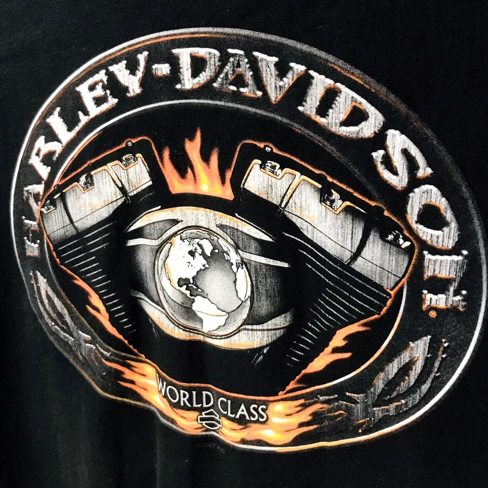 Harley Davidson VINTAGE Harley-Davidson Men World Class George Washington Bridge Motorcycle Graphic T-Shirt XL Size US XL / EU 56 / 4 - 4 Thumbnail