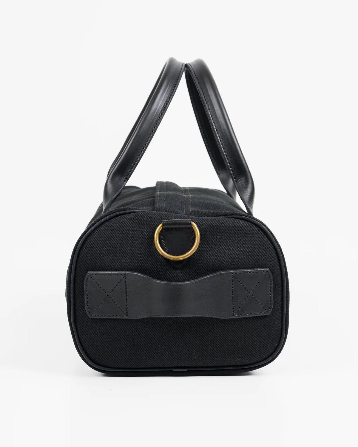Iron Heart IRON HEART IHE-24-BLK DENIM/LEATHER COMPACT GYM DUFFLE BAG Size ONE SIZE - 4 Thumbnail
