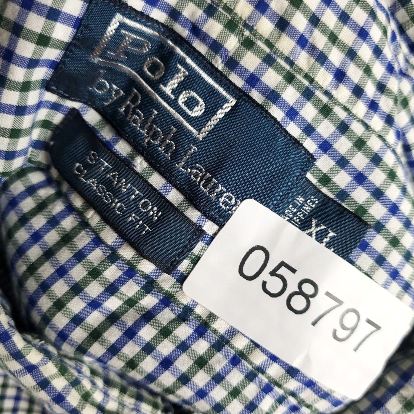 Ralph Lauren Ralph Lauren Shirt Mens XL Blue Green Check Pony Casual Button Up Long Sleeve Size US XL / EU 56 / 4 - 8 Thumbnail
