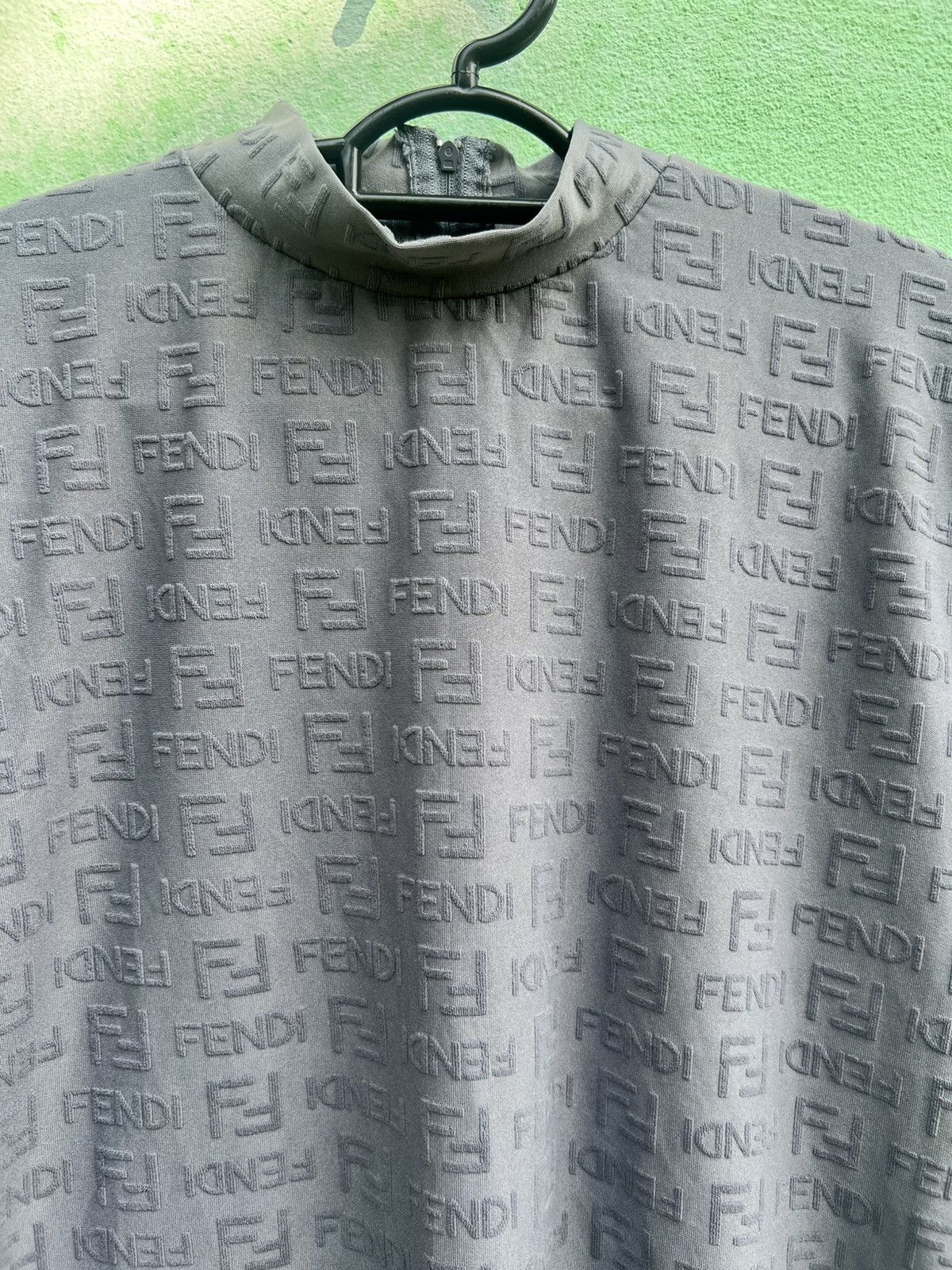 Fendi VINTAGE FENDI JEANS Roma Italy Embossed Monogram MockNeckTop Size M / US 6-8 / IT 42-44 - 7 Thumbnail