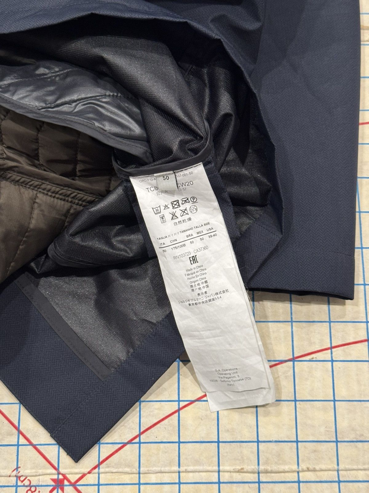 Armani Collezioni Armani Collezioni Long Coat With Insulating Layer Dark Navy Size US M / EU 48-50 / 2 - 11 Thumbnail