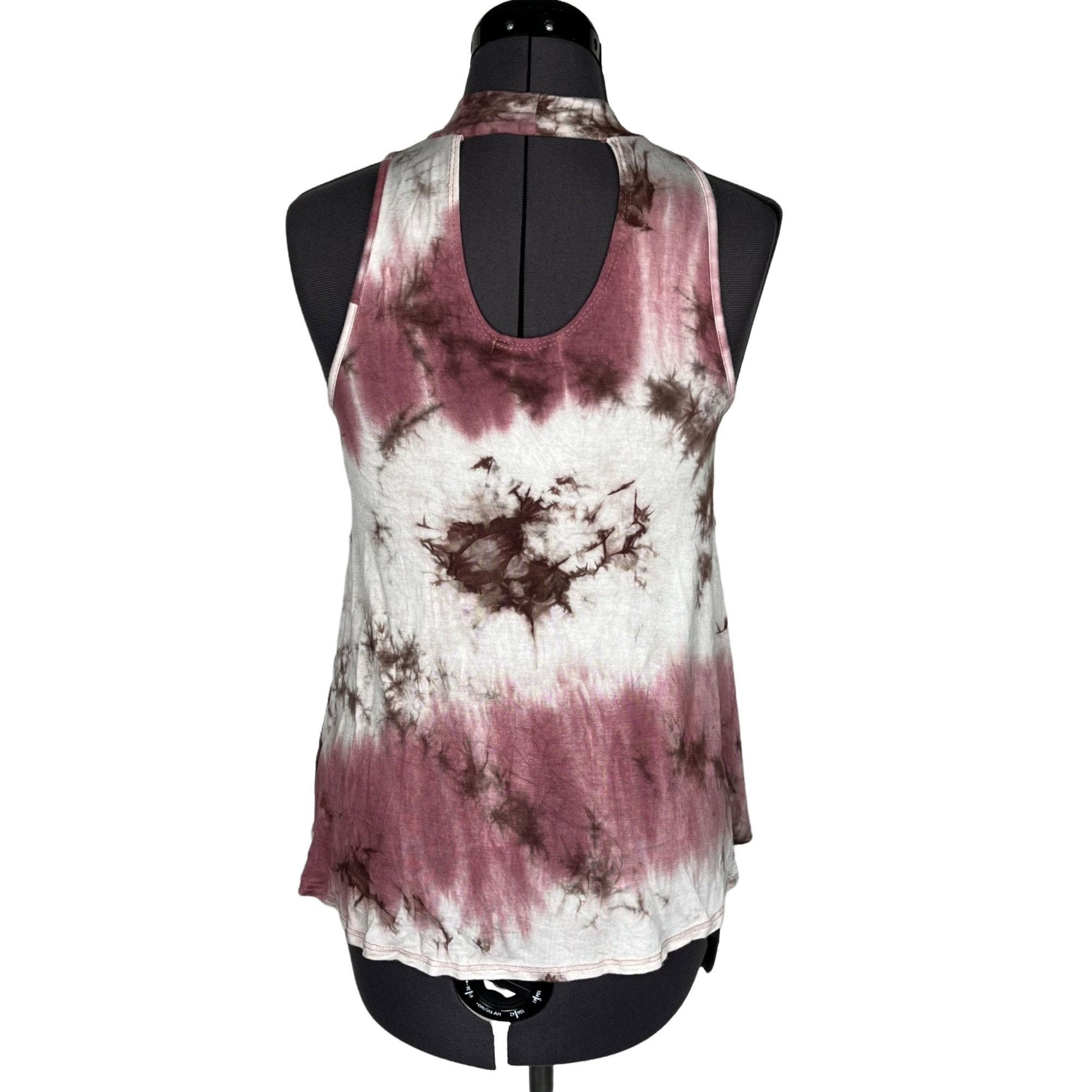 Other Ginger G Women's Sleeveless Top Batik-Print Keyhole-Back Siz Size S / US 4 / IT 40 - 3 Thumbnail