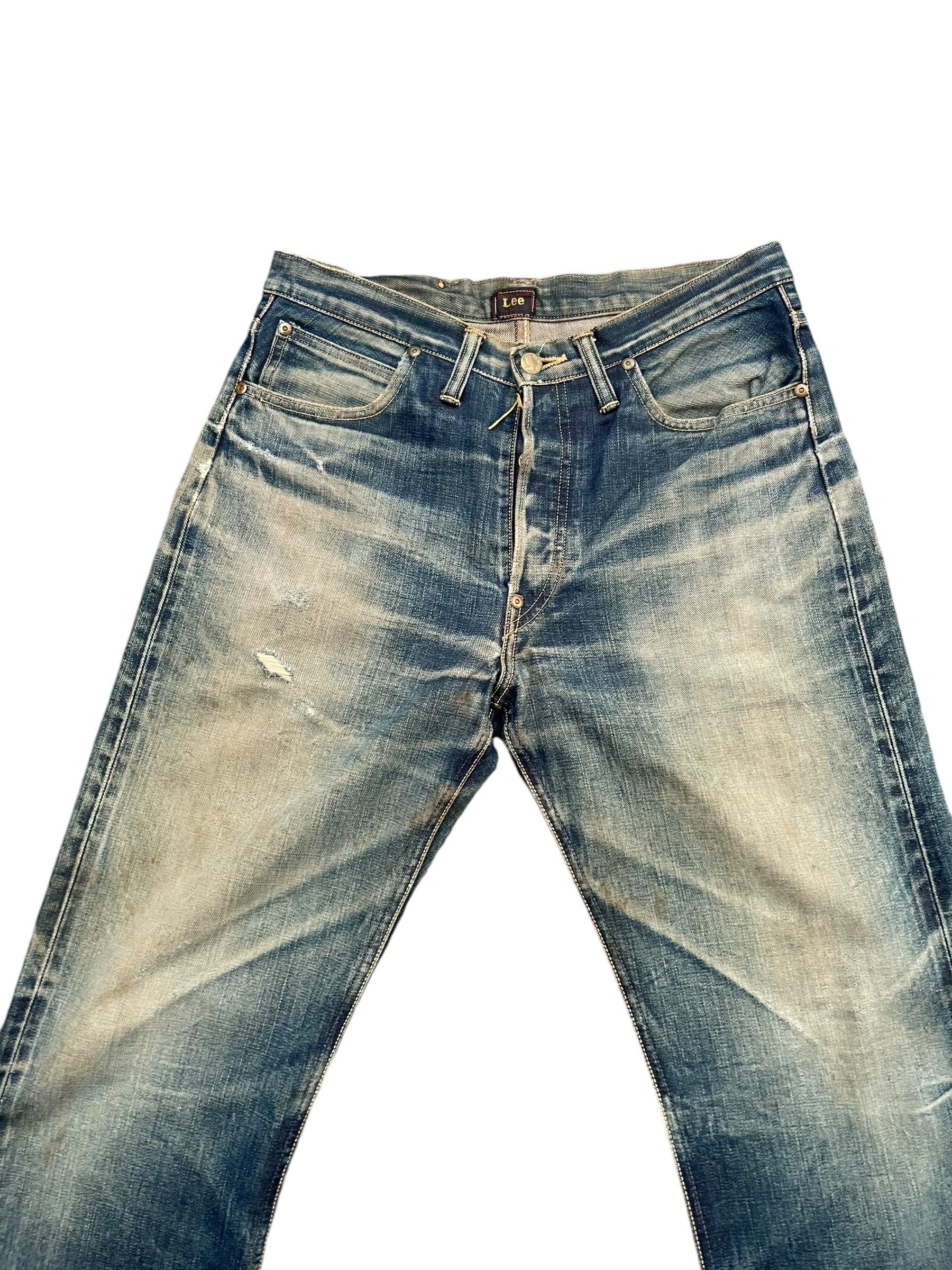 Lee Vintage Selvedge Lee Rider Distresed Denim Size US 32 / EU 48 - 3 Thumbnail