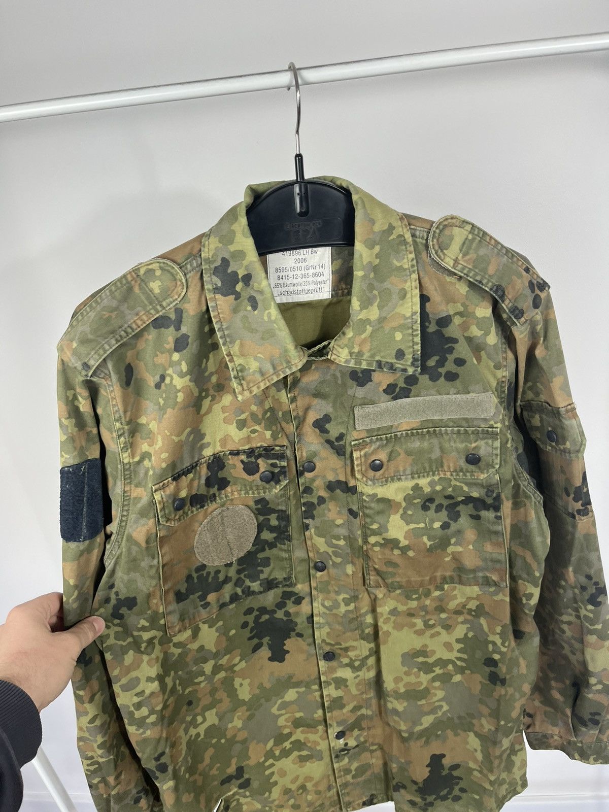 Other German Army Jacket Military Camo 2006 Combat Shirt Coat Size US XL / EU 56 / 4 - 6 Thumbnail