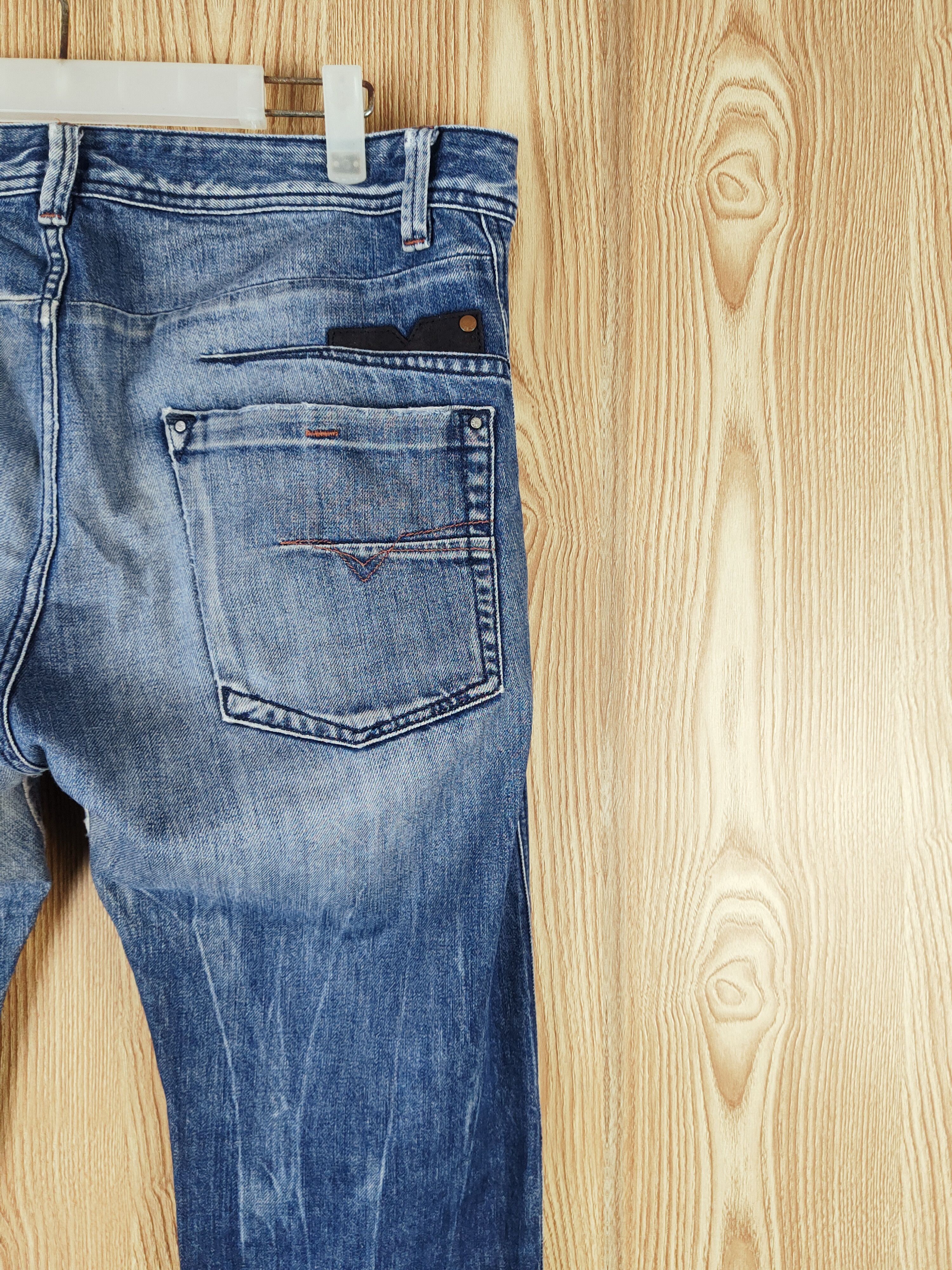 Diesel Diesel Blue Faded Distressed Ripped Jeans #S2741 Size US 35 - 11 Thumbnail