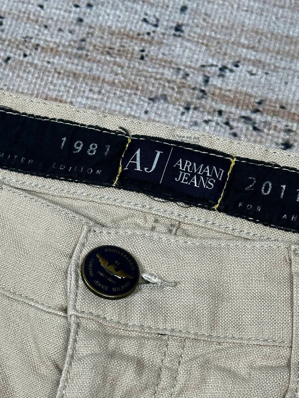 Armani Armani Luxuri Linen Beige Jeans Pants Size US 36 / EU 52 - 6 Thumbnail