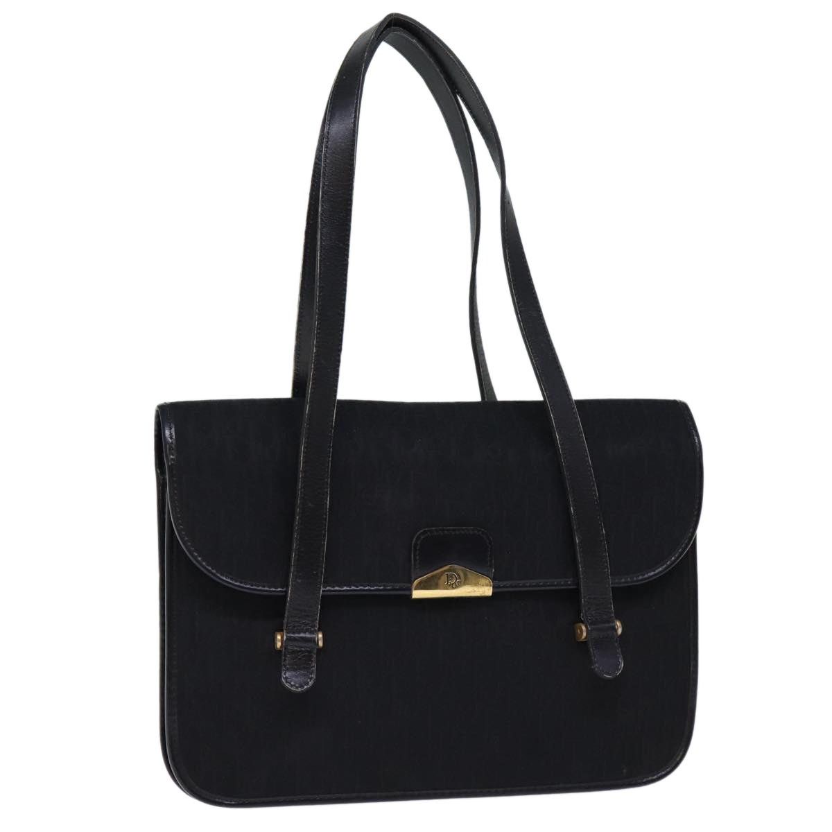 Dior Trotter Canvas Shoulder Bag Black, Women's