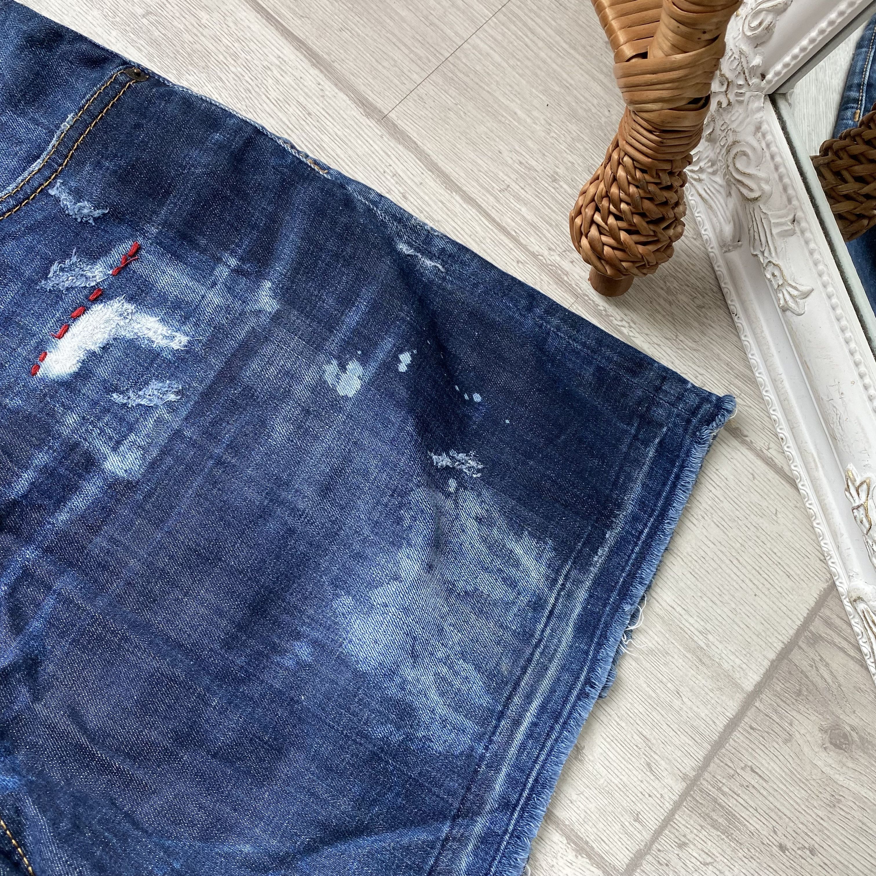 Dsquared2 🔥 Luxury Dsquared Denim Short Distressed jeans Size US 38 / EU 54 - 3 Thumbnail
