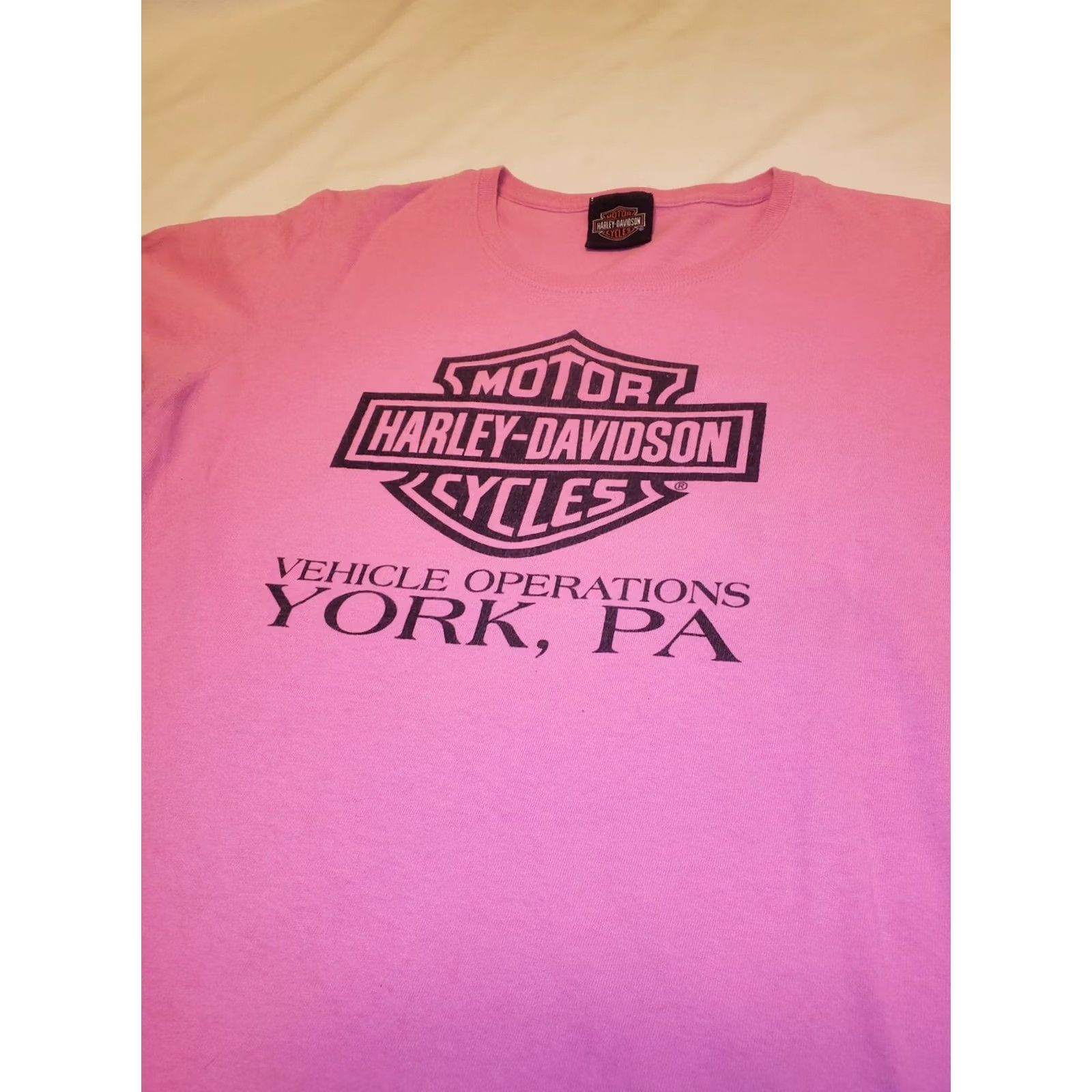 Harley Davidson VINTAGE Harley Davidson Womens T Shirt Pink Sz M Biker Logo Moto Street 90s Size M / US 6-8 / IT 42-44 - 3 Thumbnail
