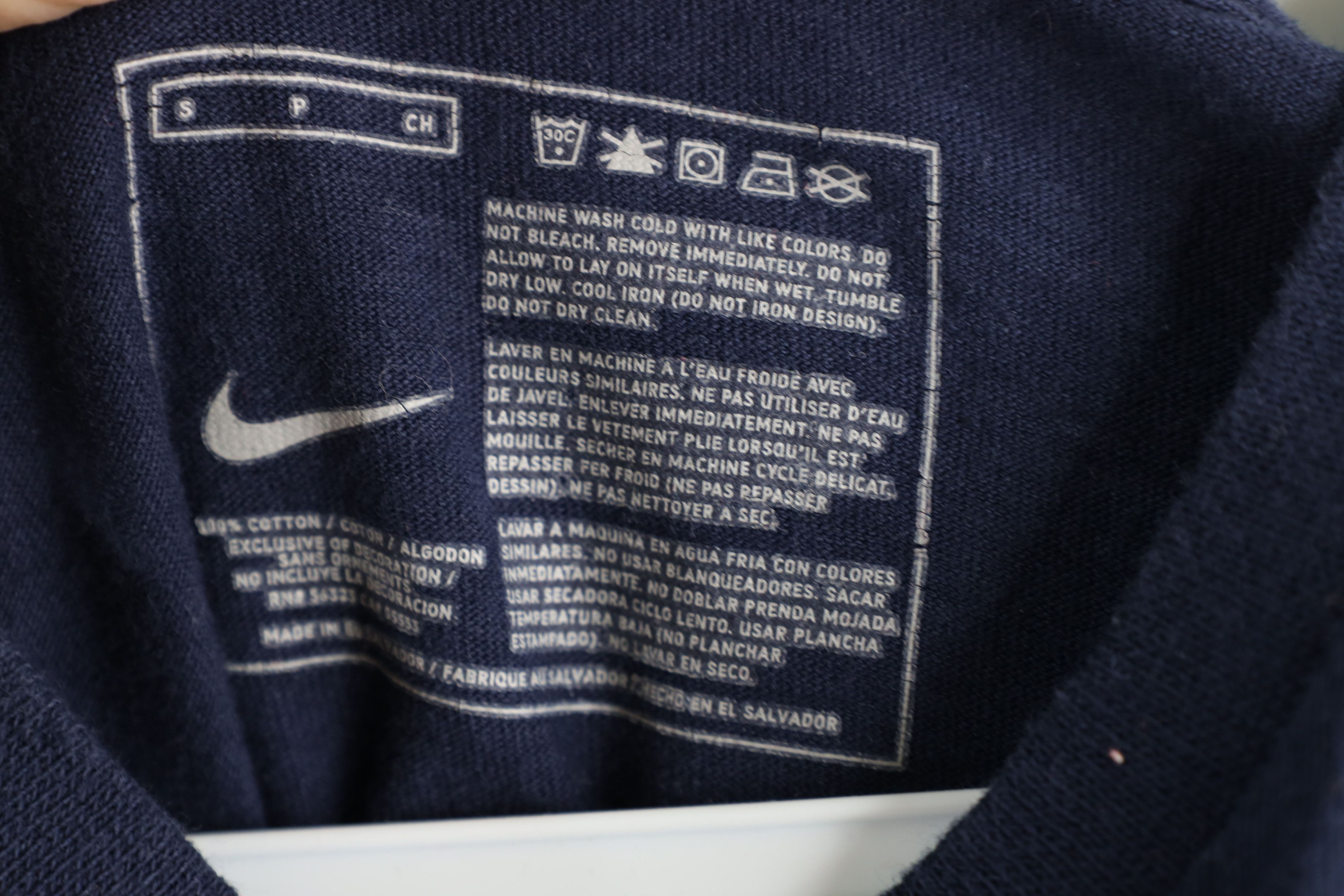 Nike × Vintage Vintage Nike Scott Mini Swoosh Short Sleeve T-Shirt Blue Size US S / EU 44-46 / 1 - 5 Thumbnail