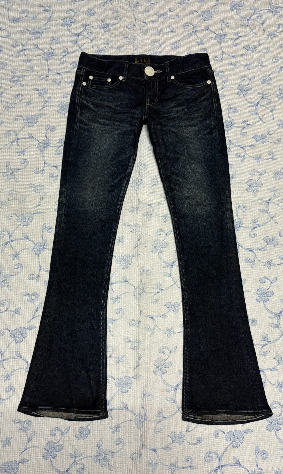 SLY Japanese SLY Glamour Guarented Streetwear Flared Denim Size US 31 - 1 Thumbnail